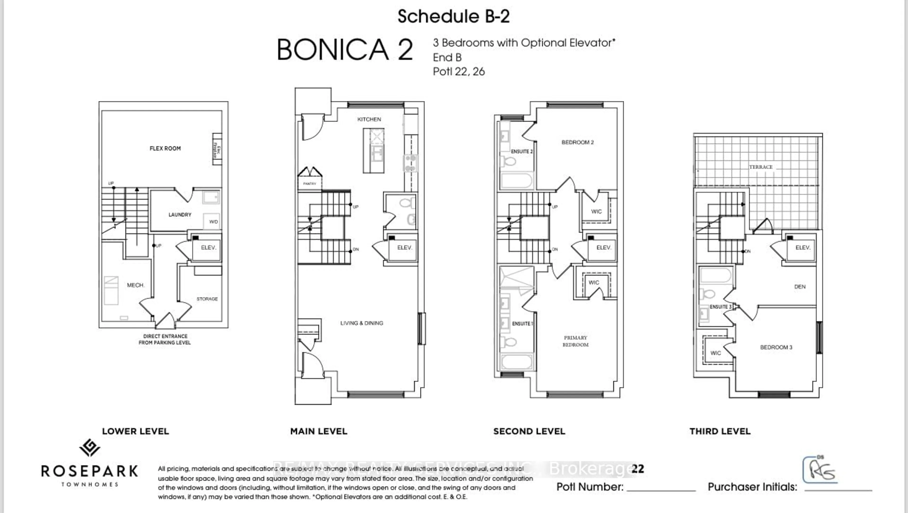 Floor plan for 300 Atkinson Ave #POTL 22, Vaughan Ontario L4J 8A2