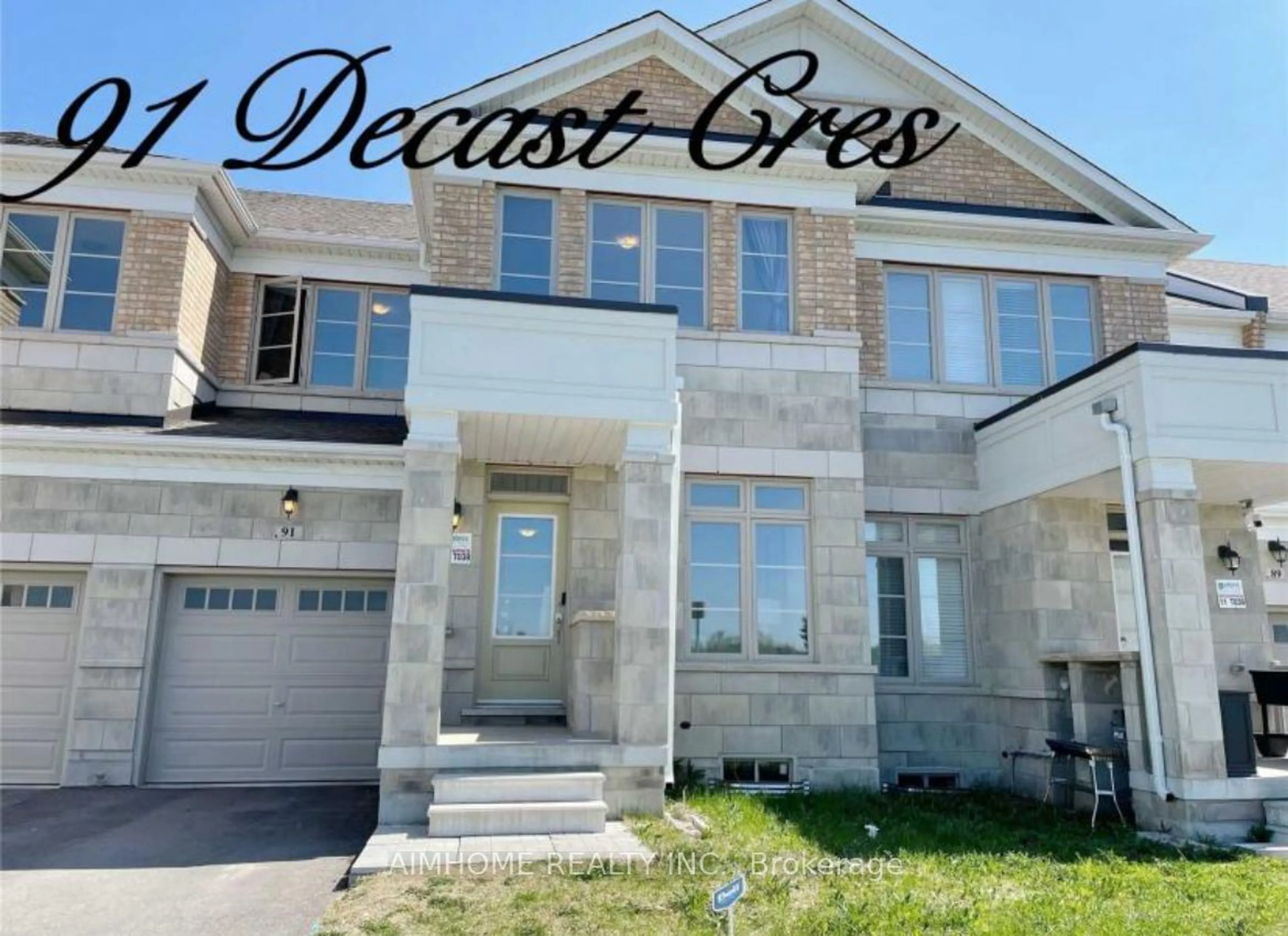 Home with brick exterior material, street for 91 Decast Cres, Markham Ontario L6B 1N7