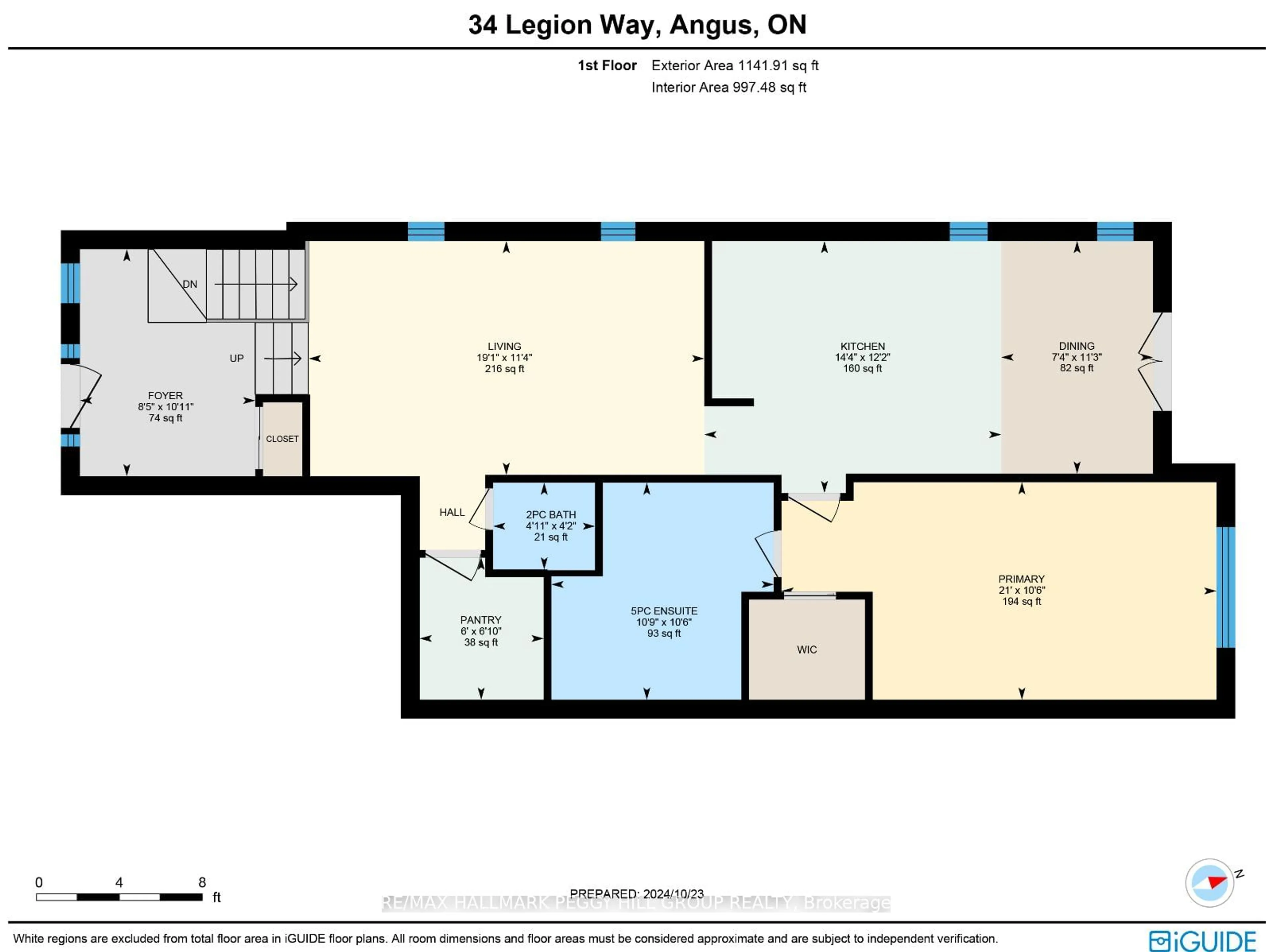 Floor plan for 34 Legion Way, Essa Ontario L3W 0M7