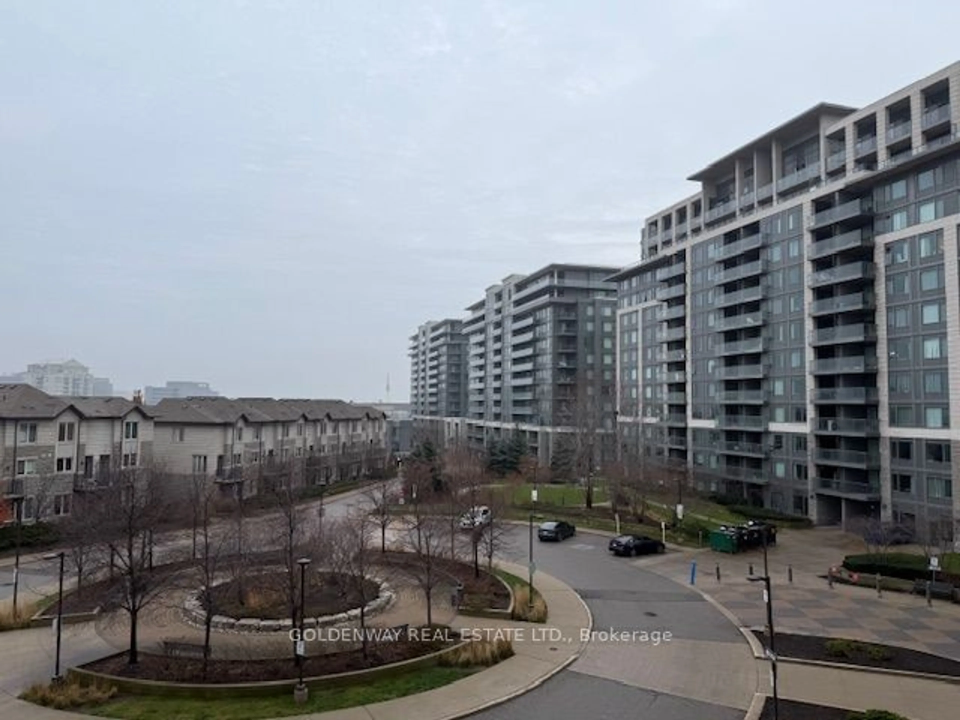 Balcony in the apartment, city buildings view from balcony for 233 South Park Rd #501, Markham Ontario L3T 0B3