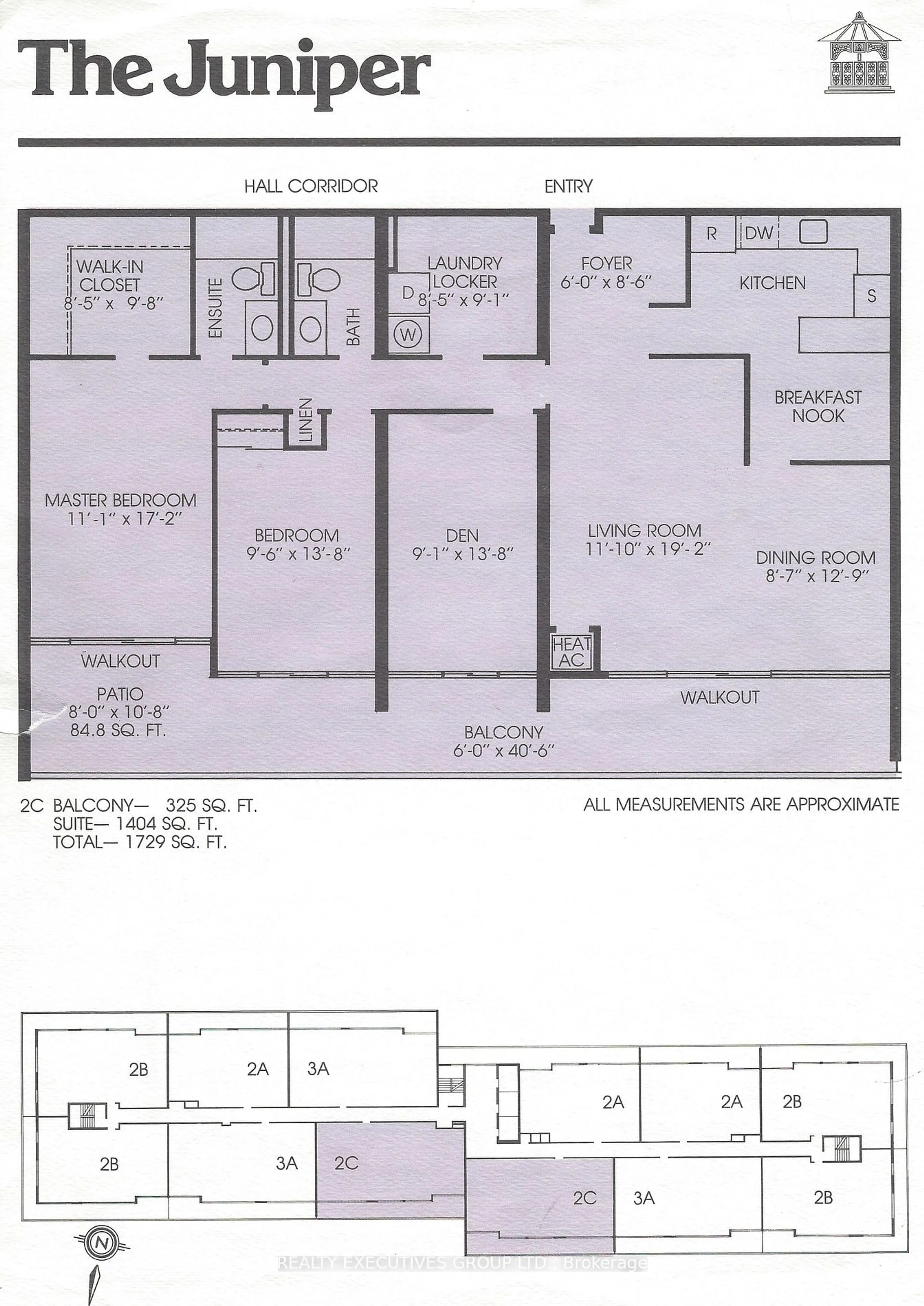 Floor plan for 8111 Yonge St #1807, Markham Ontario L3T 4V9