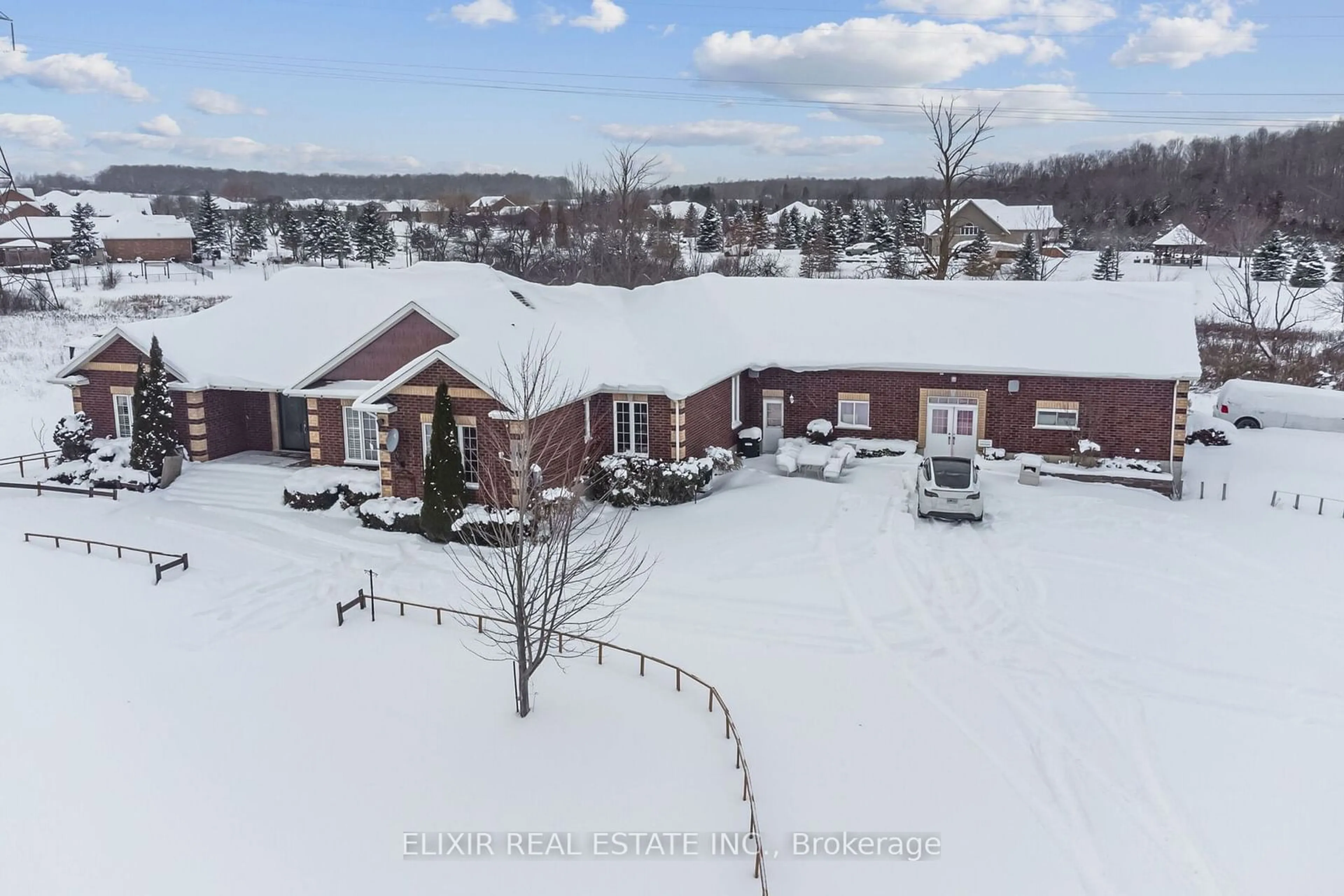 A pic from outside/outdoor area/front of a property/back of a property/a pic from drone, mountain view for 8882 Highway 89 N/A, Adjala-Tosorontio Ontario L9R 1V1