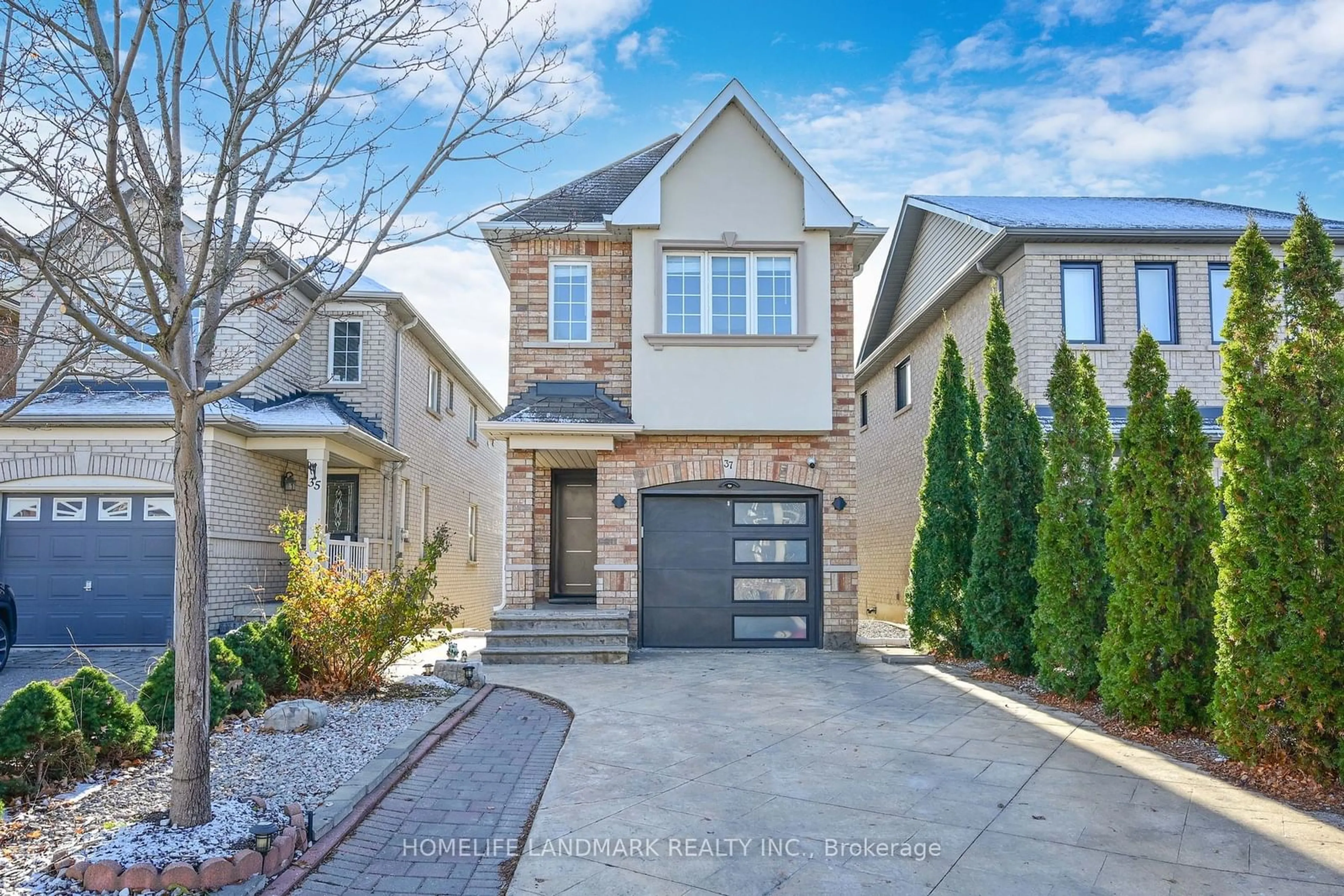 Home with brick exterior material, street for 37 Del Francesco Way, Vaughan Ontario L6A 3K8