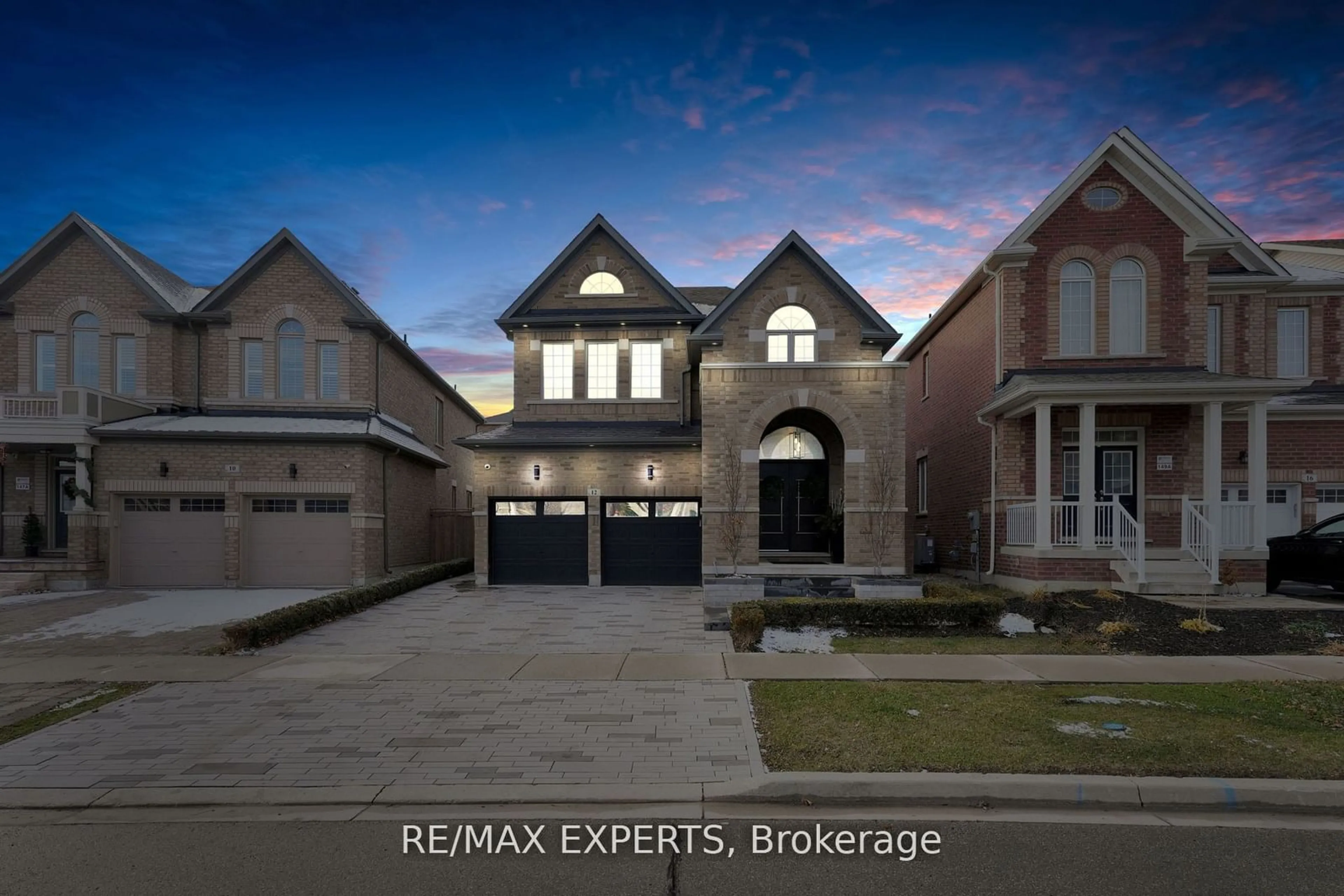 Home with brick exterior material, street for 12 Nocturne Ave, Vaughan Ontario L4H 4H9