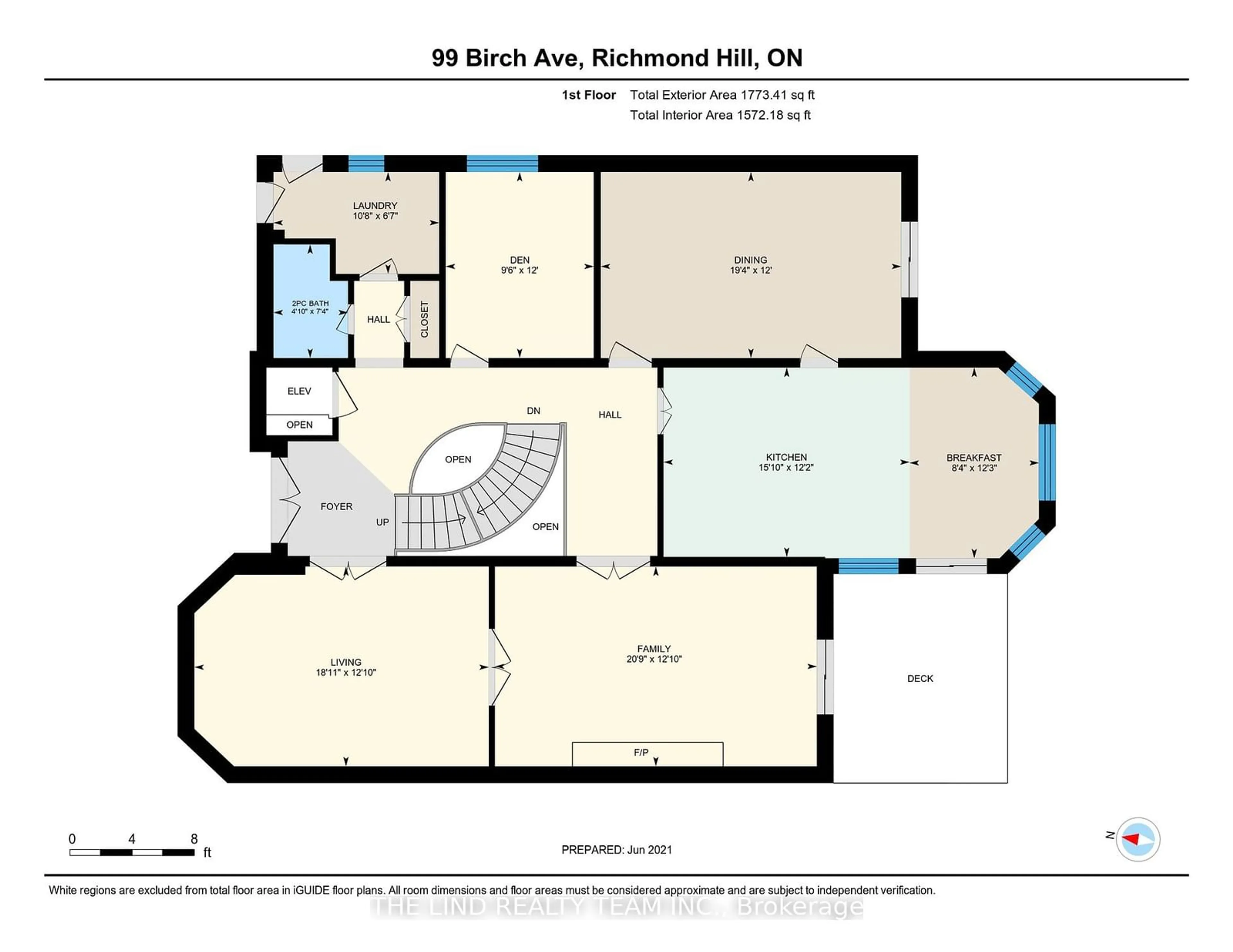 Floor plan for 99 Birch Ave, Richmond Hill Ontario L4C 6C5