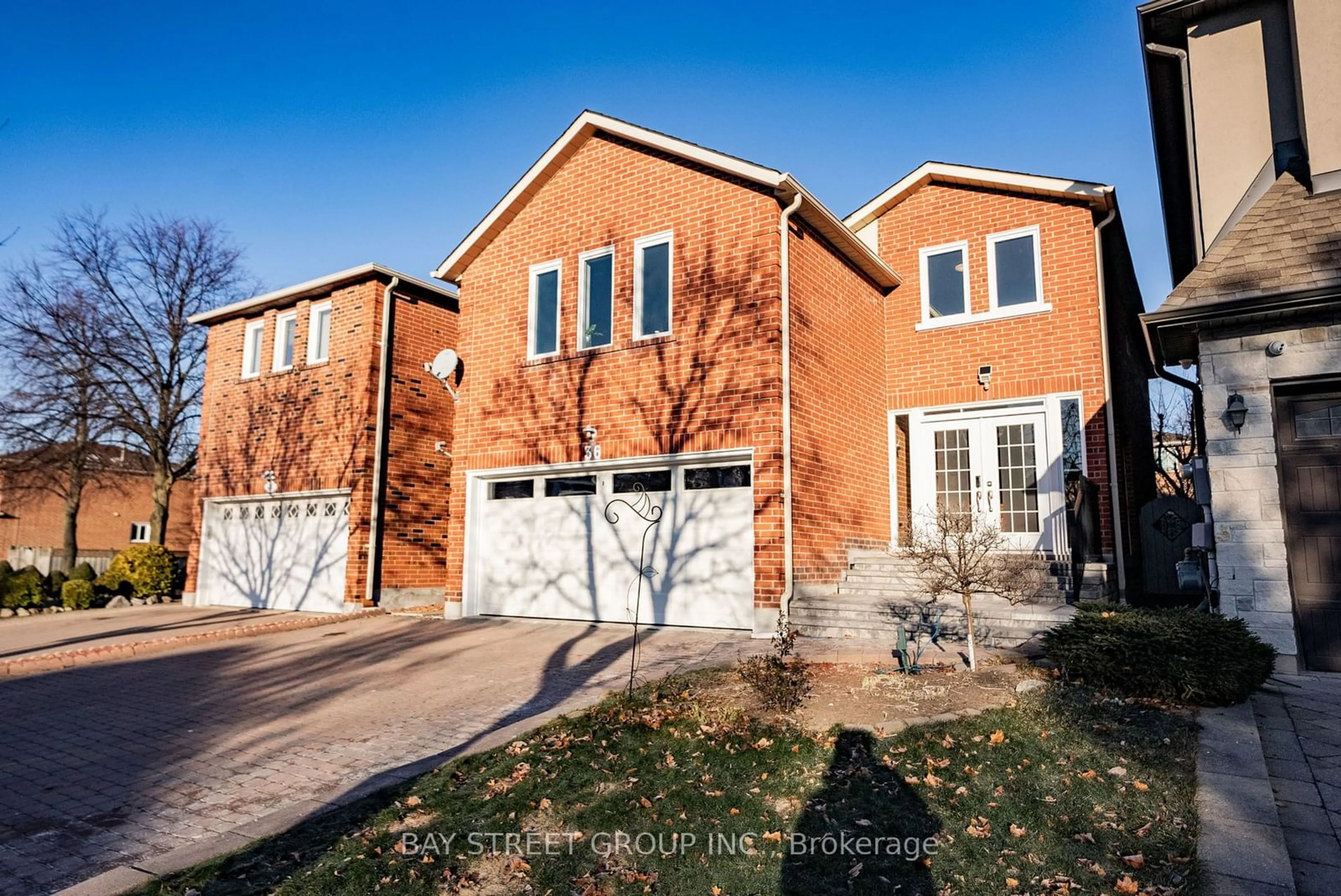 Home with brick exterior material, street for 36 Pinewood Dr, Vaughan Ontario L4J 5P3