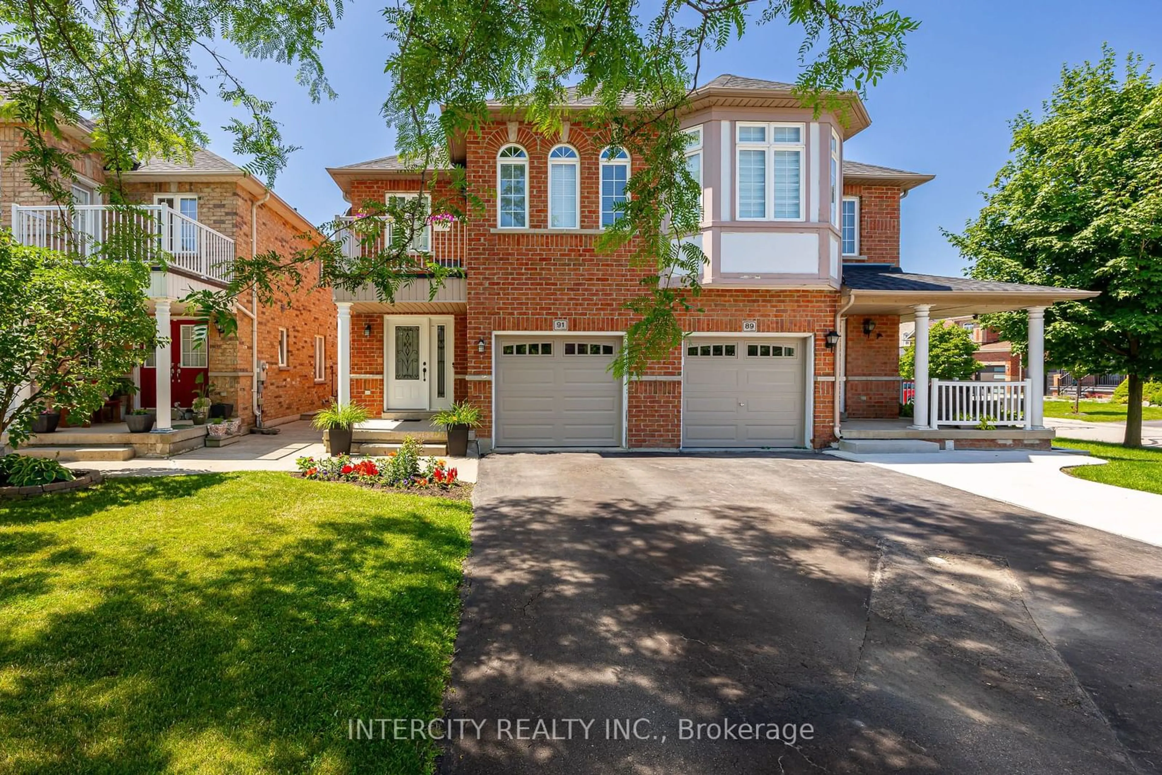 Home with brick exterior material, street for 91 Adventure Cres, Vaughan Ontario L6A 2Z8