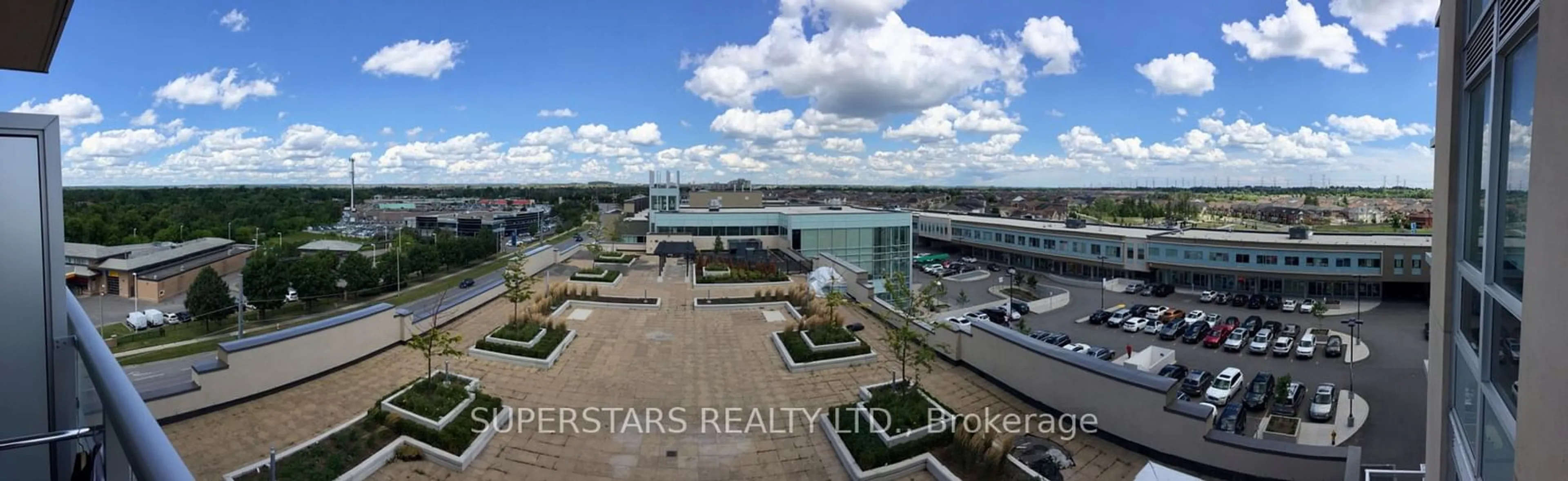 A pic from outside/outdoor area/front of a property/back of a property/a pic from drone, water/lake/river/ocean view for 8323 Kennedy Rd #725, Markham Ontario L3R 5W7