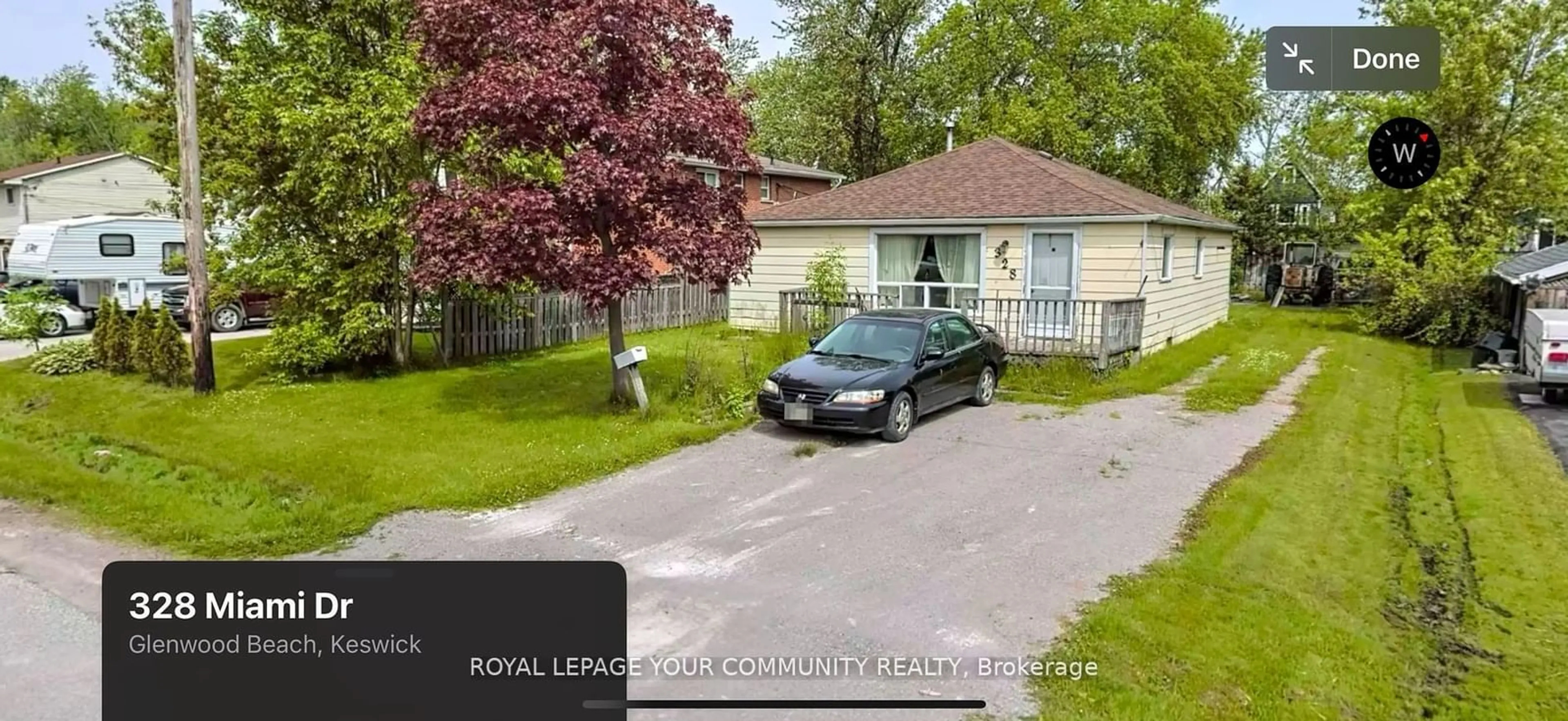 A pic from outside/outdoor area/front of a property/back of a property/a pic from drone, street for 328 Miami Dr, Georgina Ontario L4P 2Z7