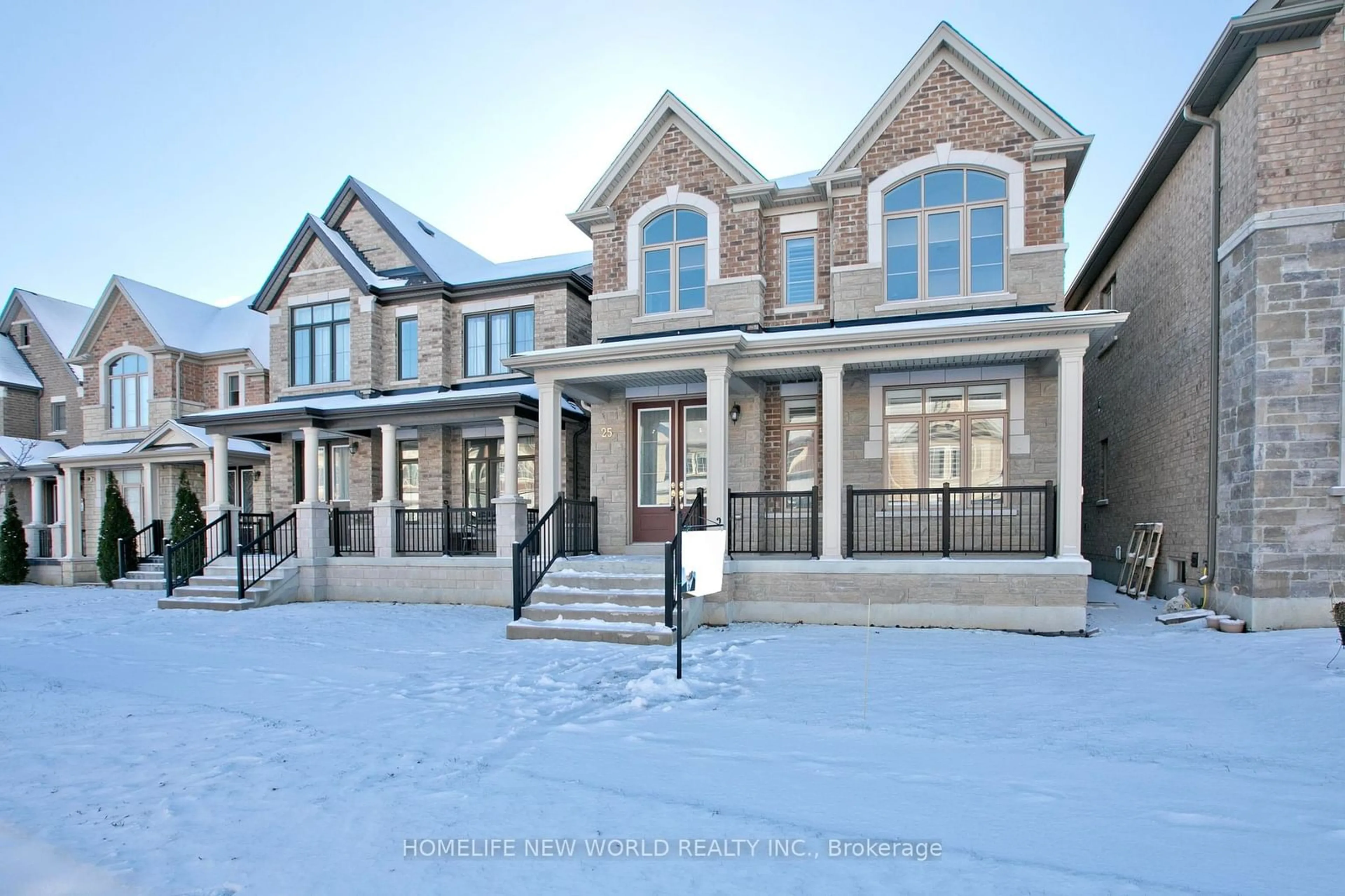 Home with brick exterior material, street for 25 Saddlebrook Dr, Markham Ontario L6B 1J4