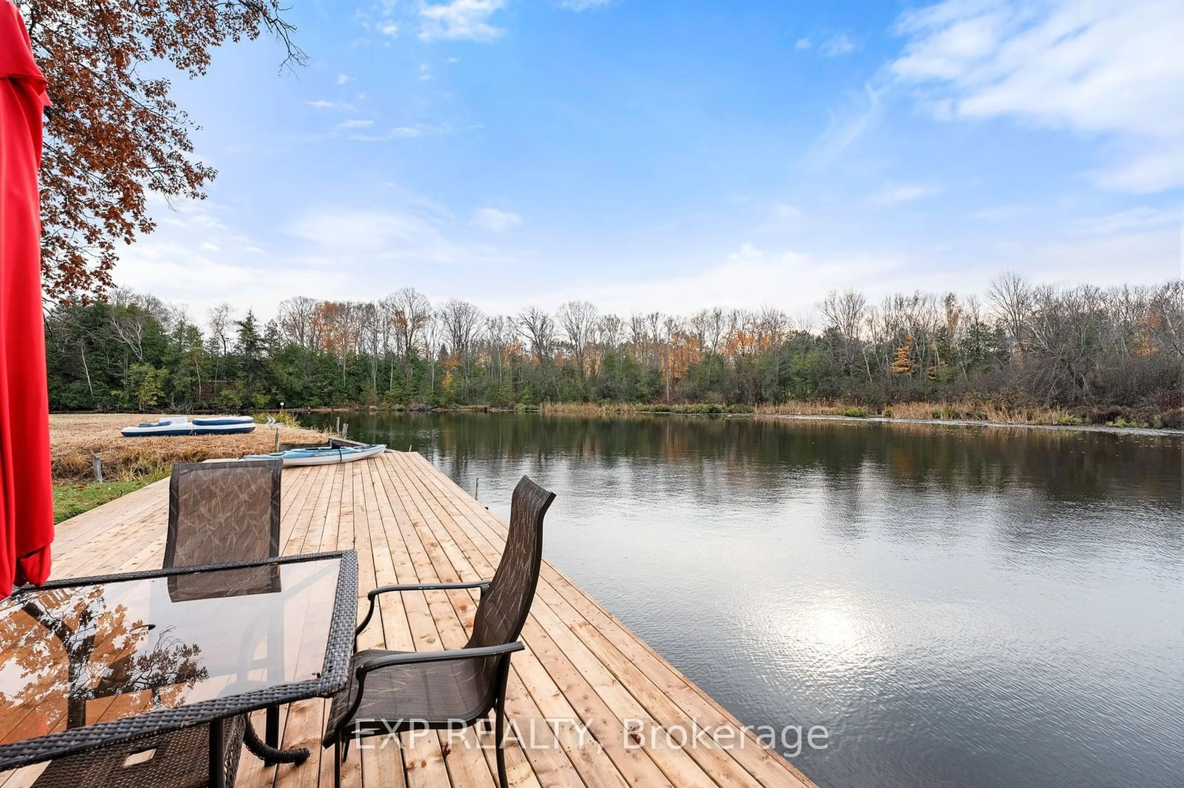 Patio, water/lake/river/ocean view for 1 Birch Knoll Rd, Georgina Ontario L0E 1R0