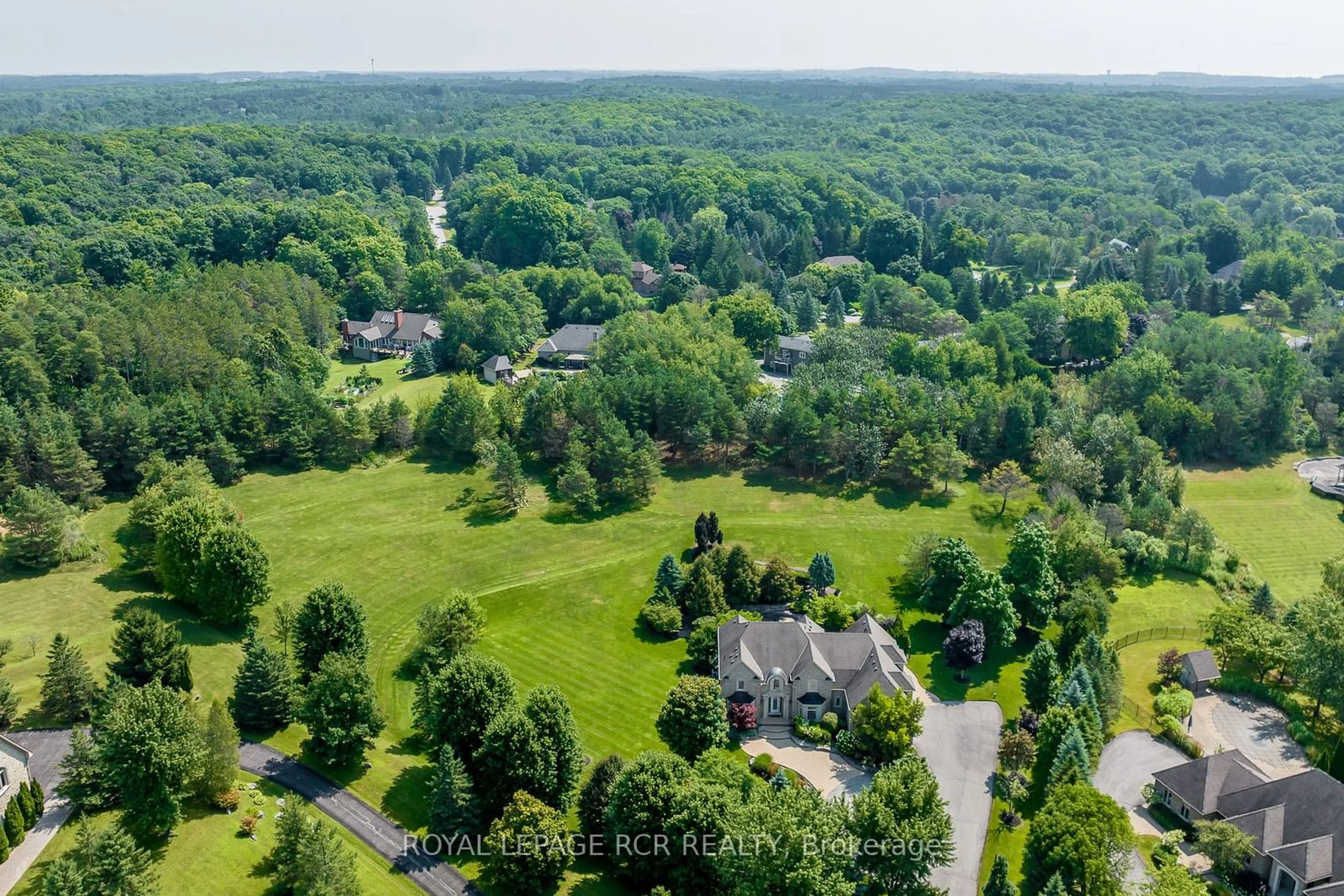 A pic from outside/outdoor area/front of a property/back of a property/a pic from drone, forest/trees view for 30 Sandy Ridge Crt, Whitchurch-Stouffville Ontario L4A 2L4