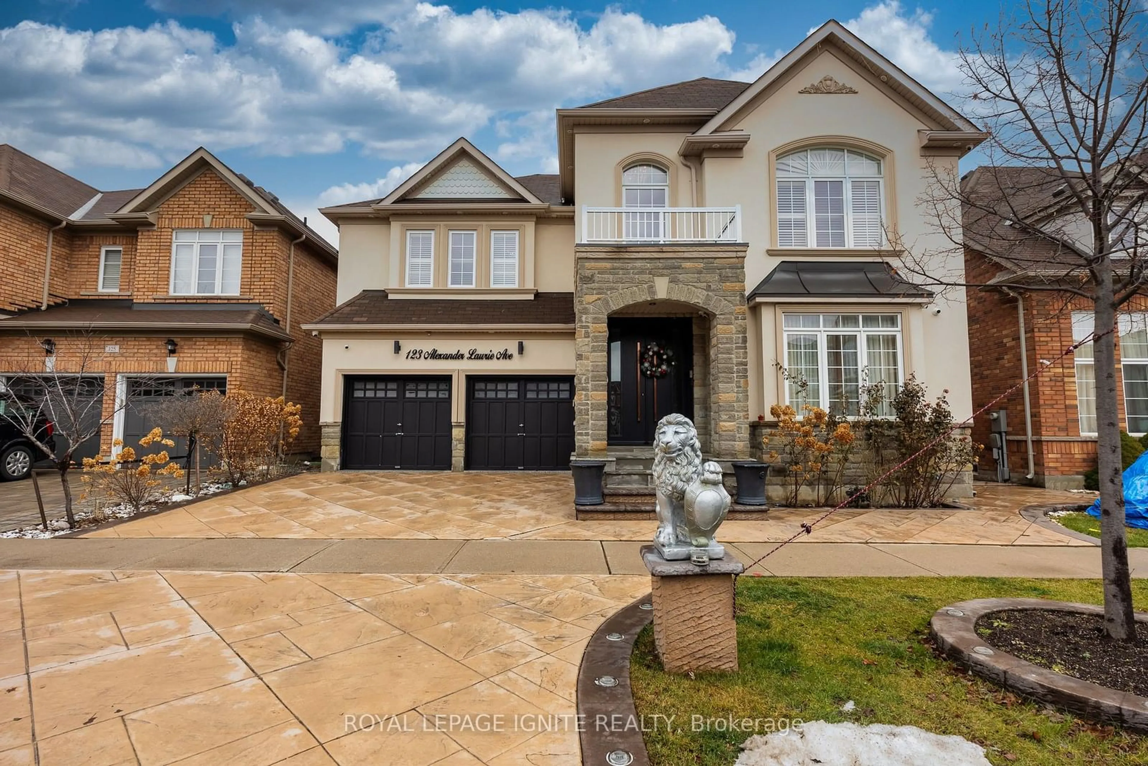 Home with brick exterior material, street for 123 ALEXANDER LAWRIE Ave, Markham Ontario L6E 0J6