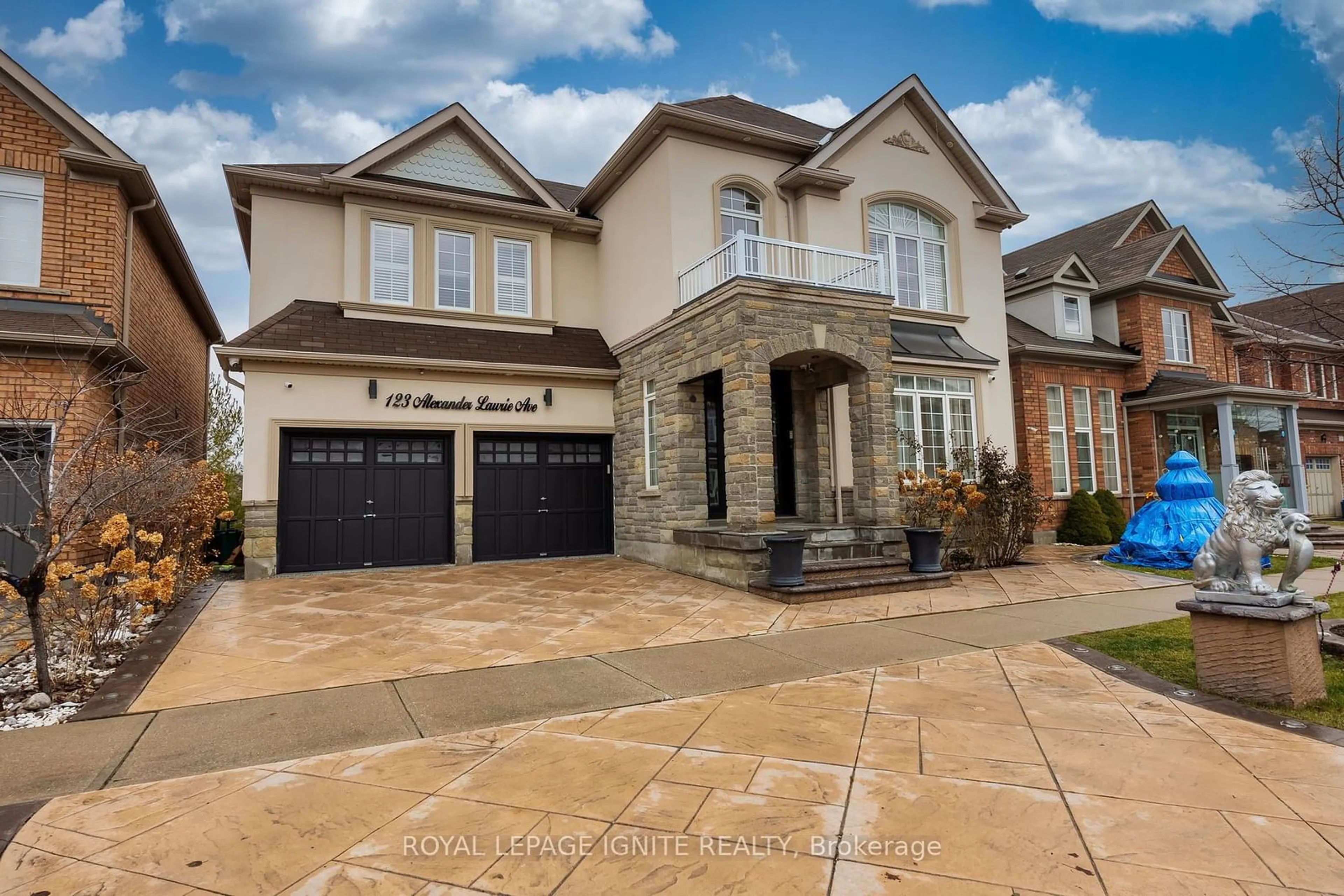 Home with brick exterior material, street for 123 ALEXANDER LAWRIE Ave, Markham Ontario L6E 0J6