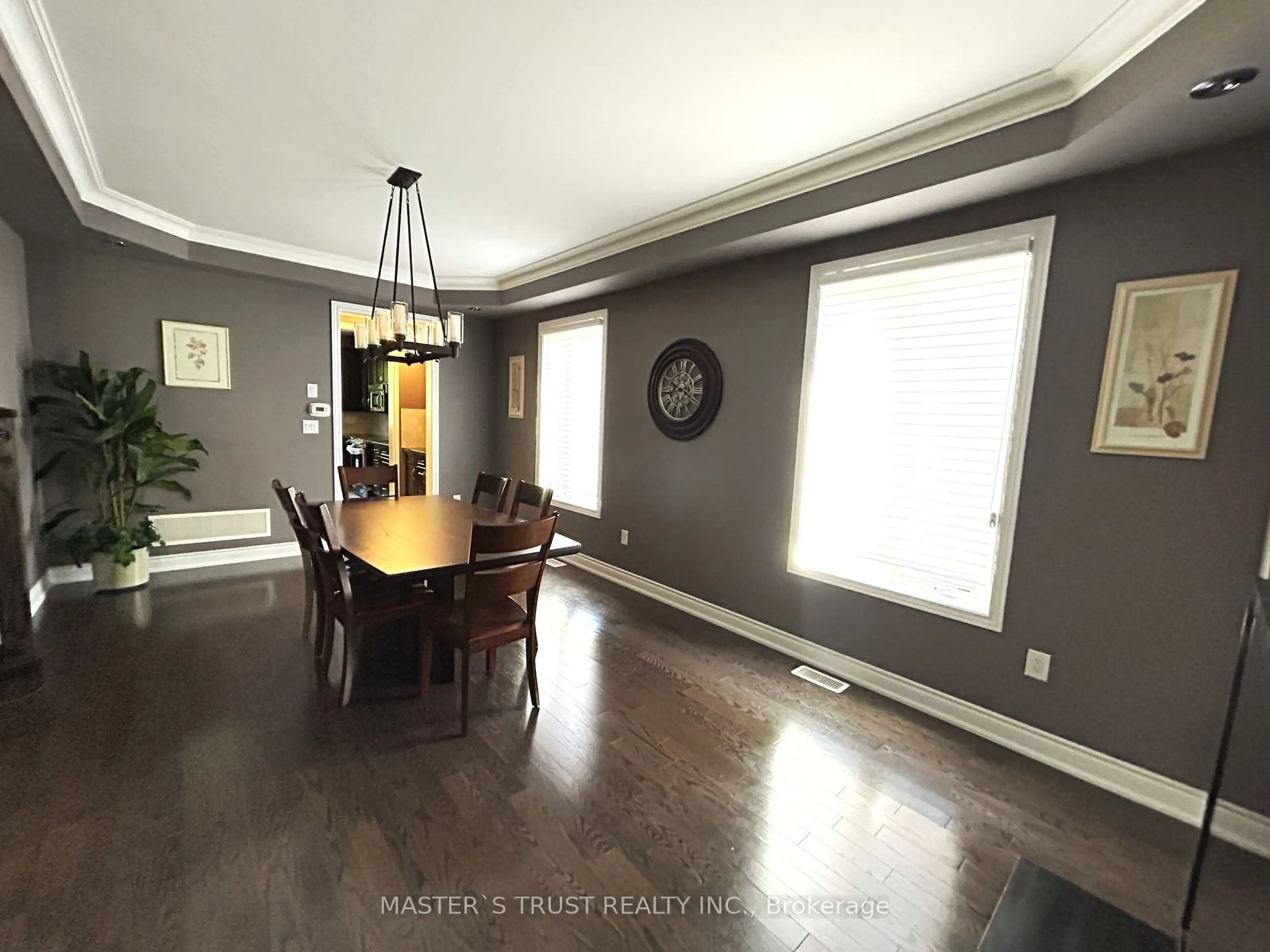 Dining room, wood/laminate floor for 1074 Nellie Little Cres, Newmarket Ontario L3X 3E3