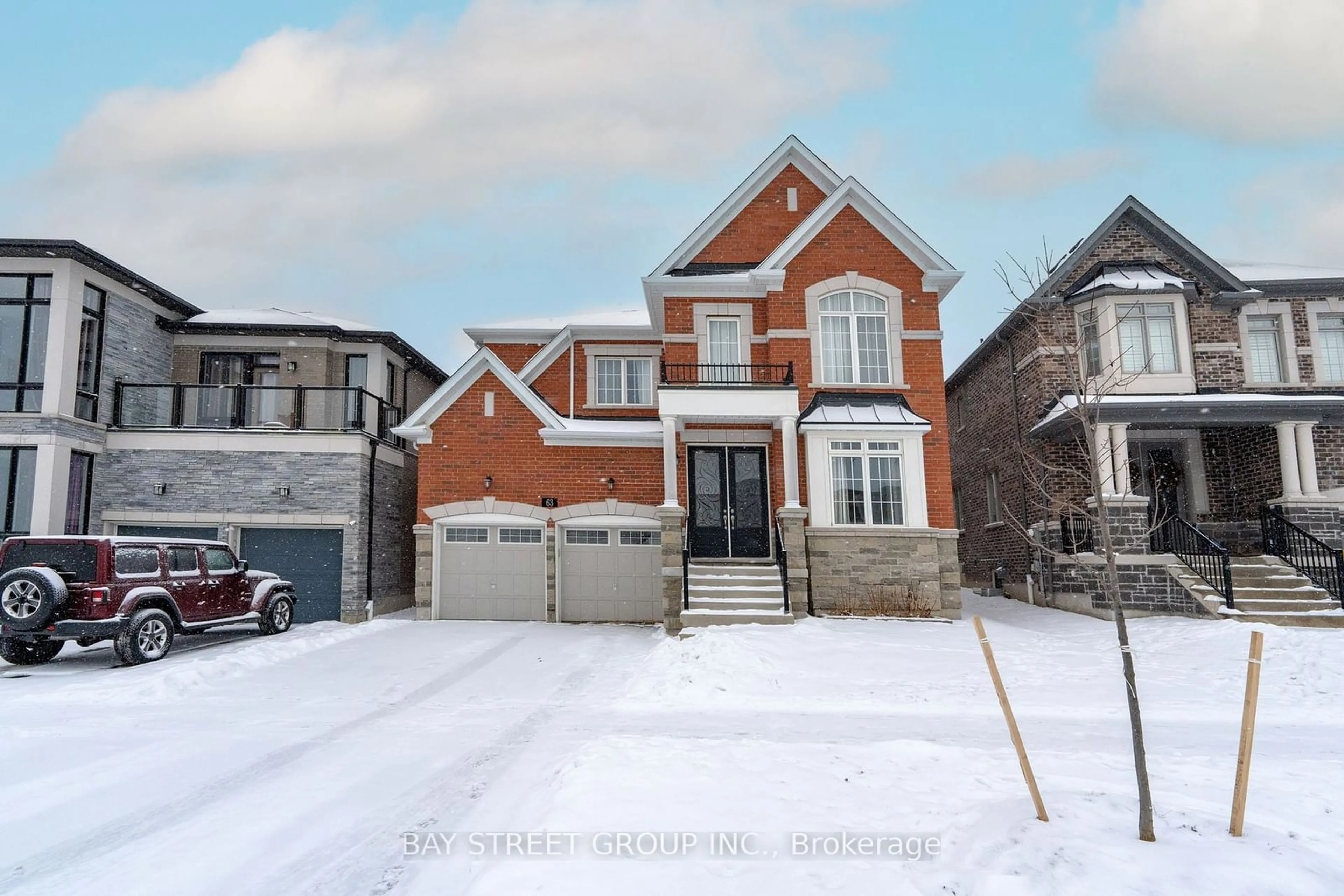 Home with brick exterior material, street for 63 Milliken Dr, Aurora Ontario L4G 0Y8