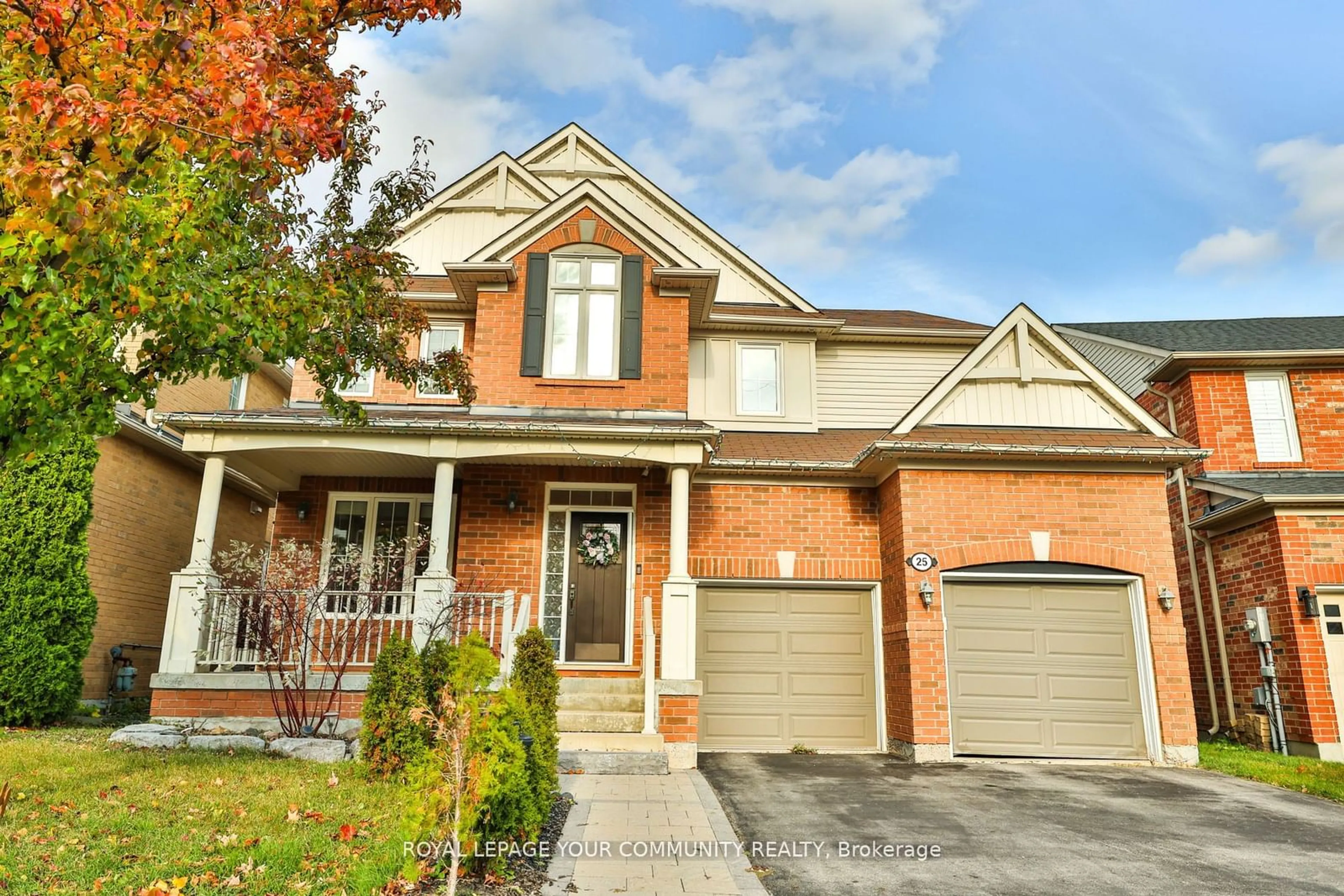 Home with brick exterior material, street for 25 Cliff Gunn Rd, Newmarket Ontario L3X 3J8