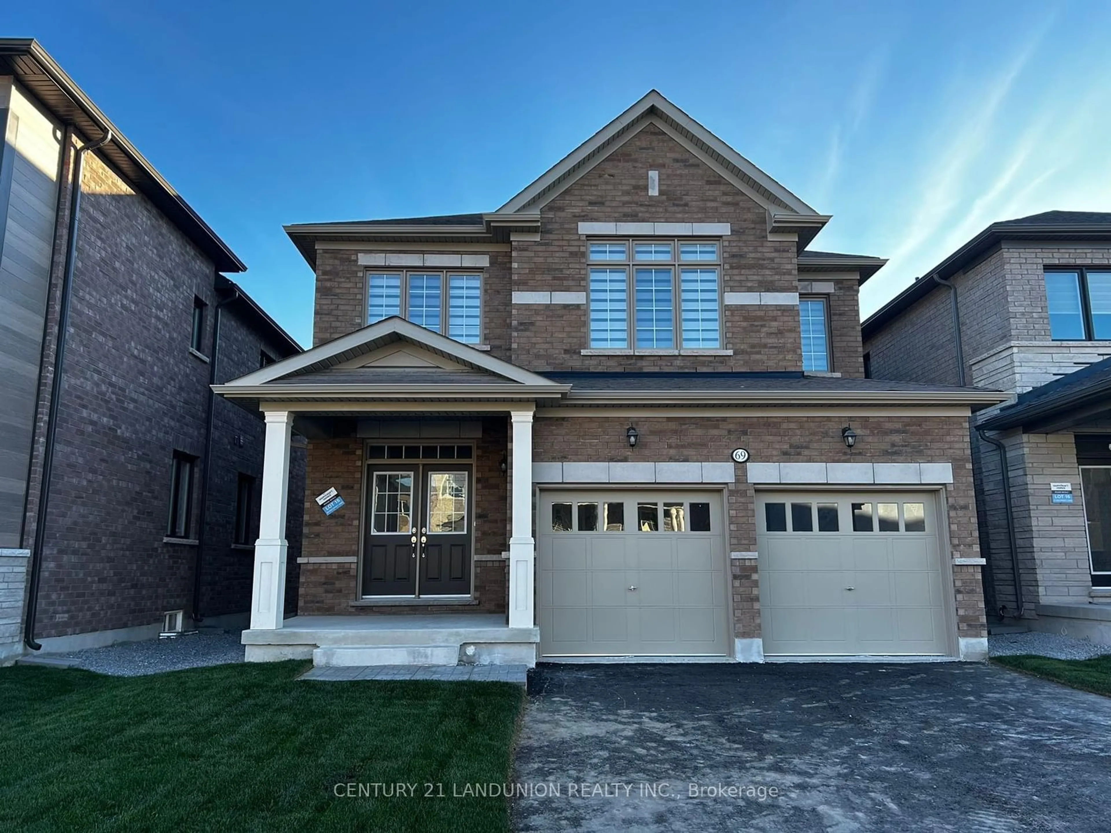 Home with brick exterior material, street for 69 Bud Leggett Cres, Georgina Ontario L4P 0T1