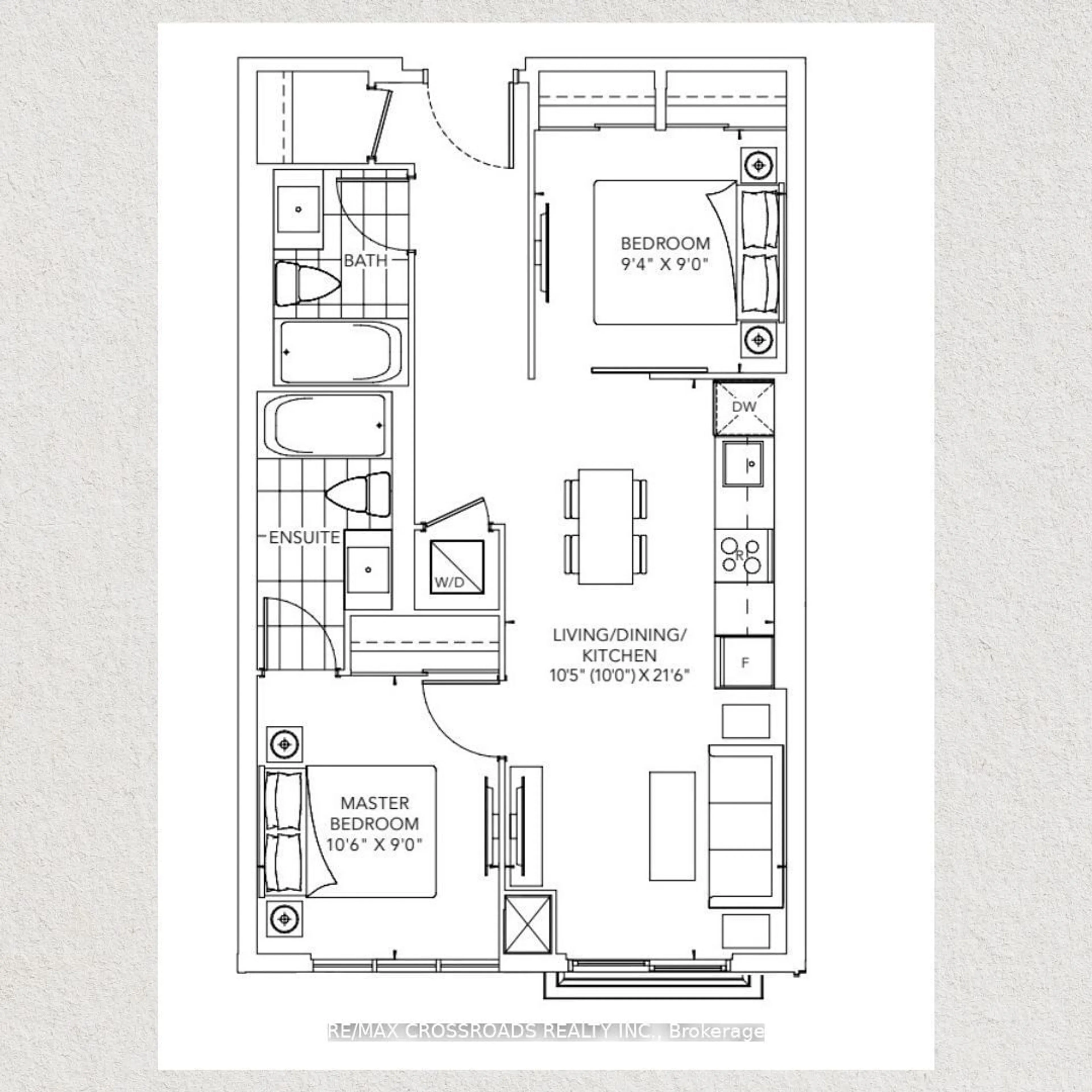 Floor plan for 10 Honeycrisp Cres #508, Vaughan Ontario L4K 0M7