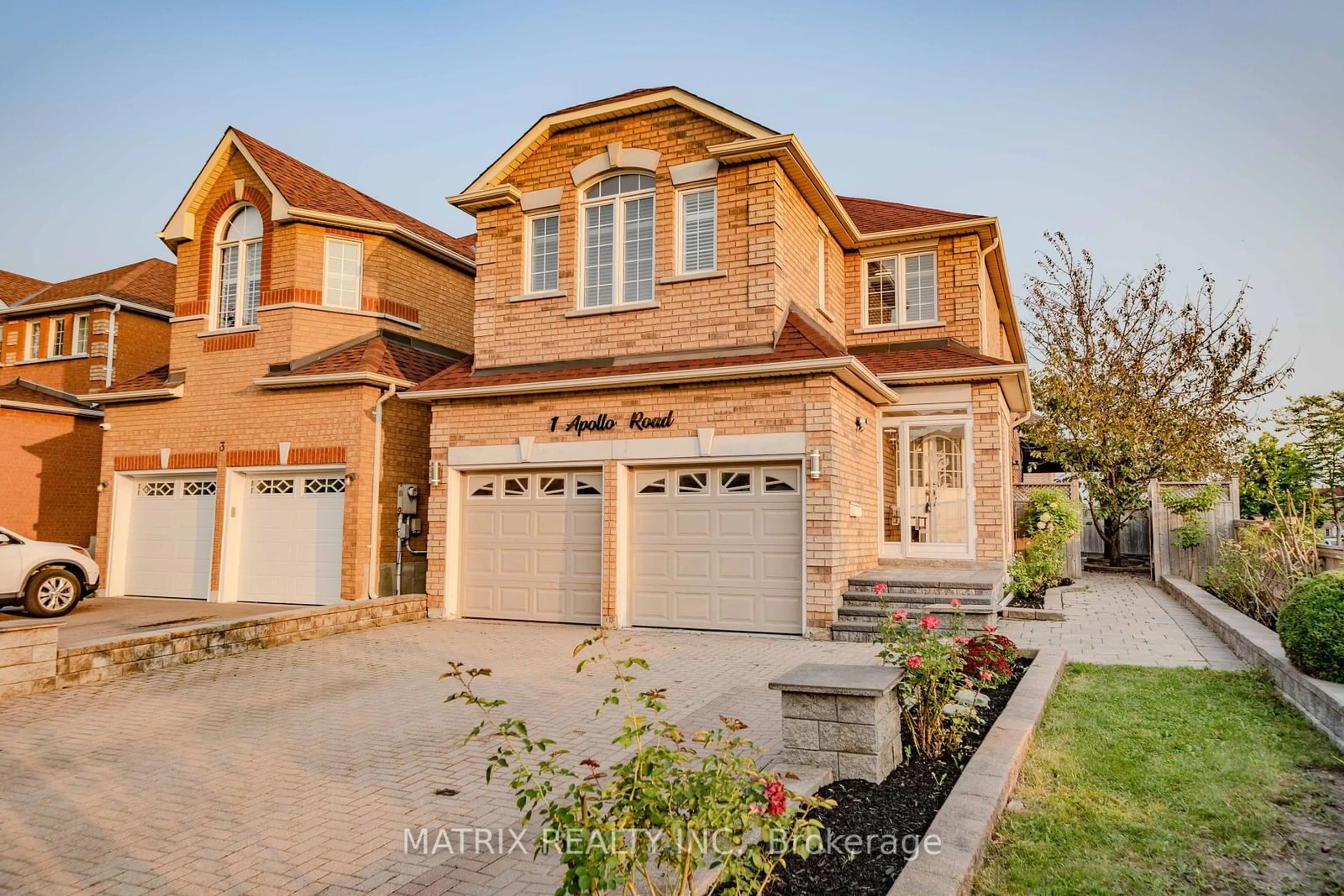 Home with brick exterior material, street for 1 Apollo Rd, Markham Ontario L3S 4C5