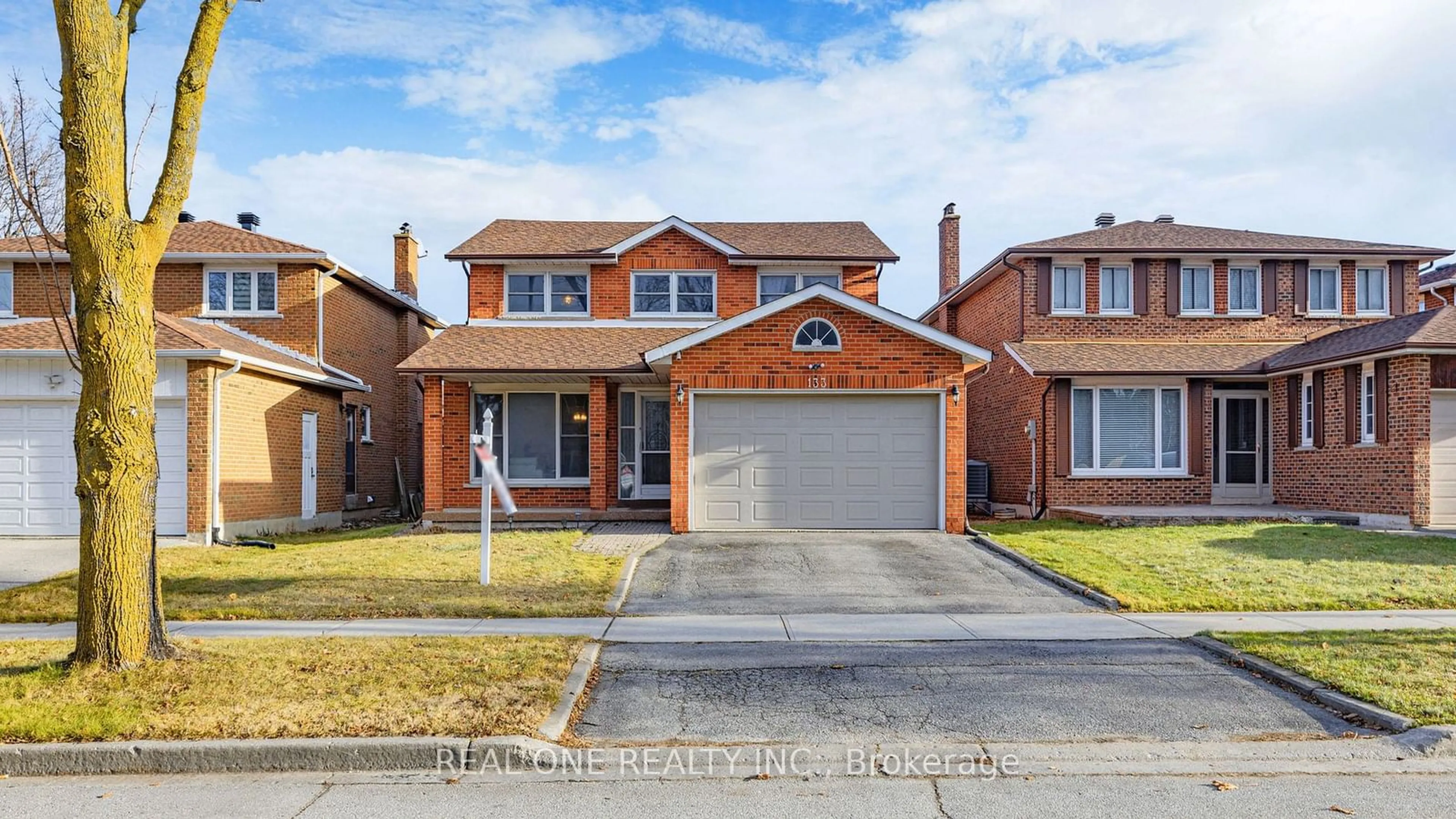 Home with brick exterior material, street for 133 Risebrough Crct, Markham Ontario L3R 3E1