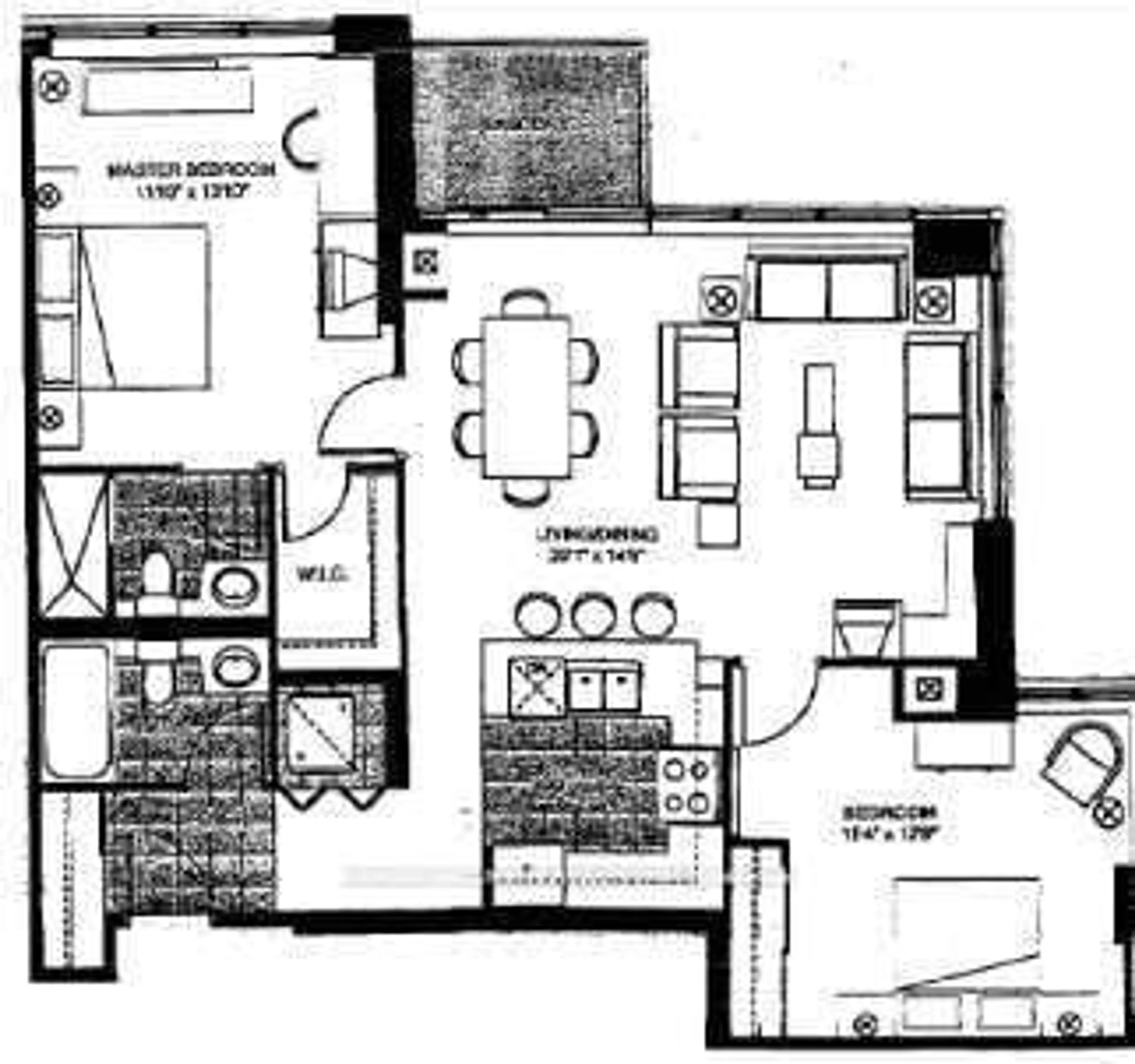 Floor plan for 48 Suncrest Blvd #518, Markham Ontario L3T 7Y5