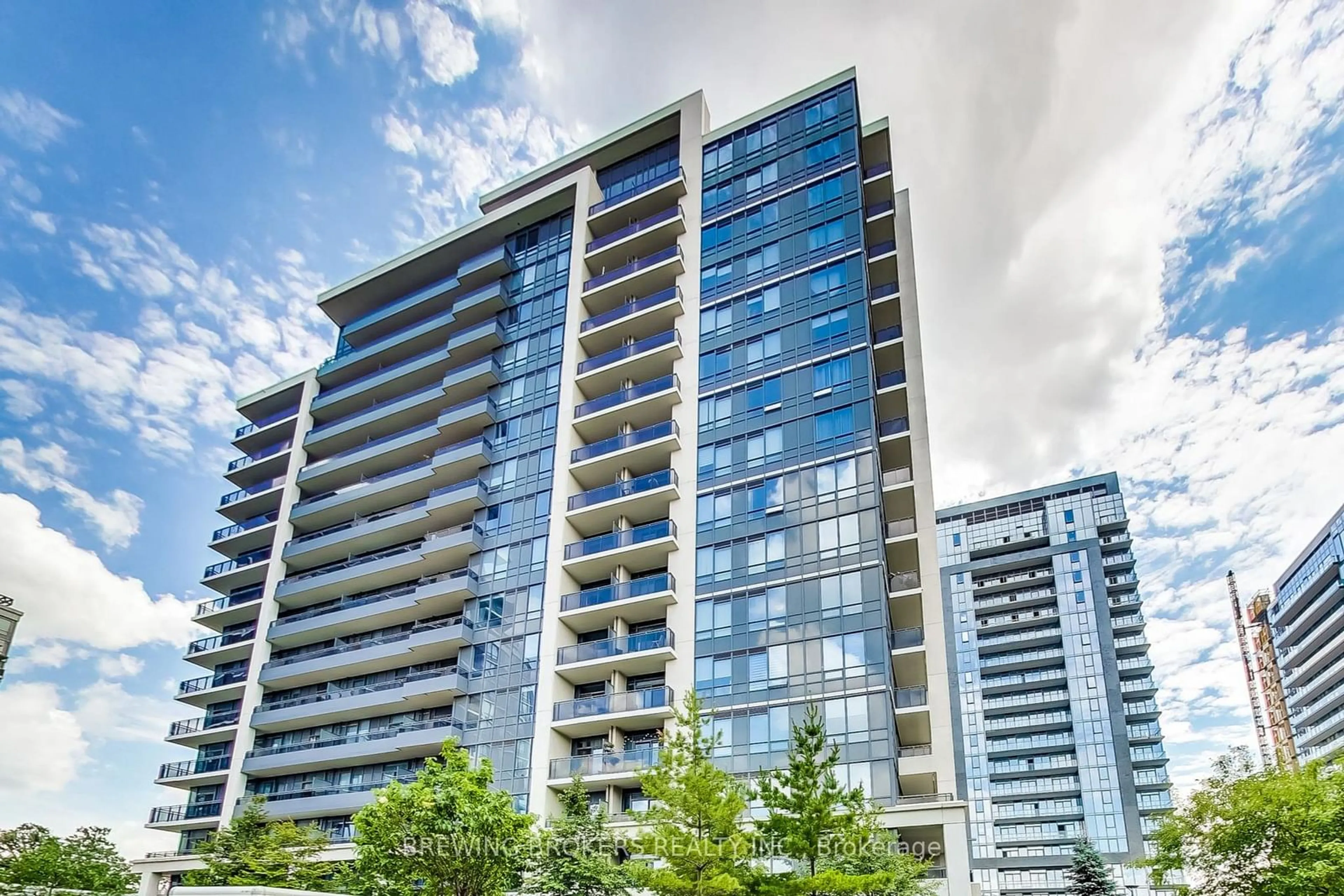 Balcony in the apartment, city buildings view from balcony for 85 North Park Rd #Ph01, Vaughan Ontario L4J 0H9