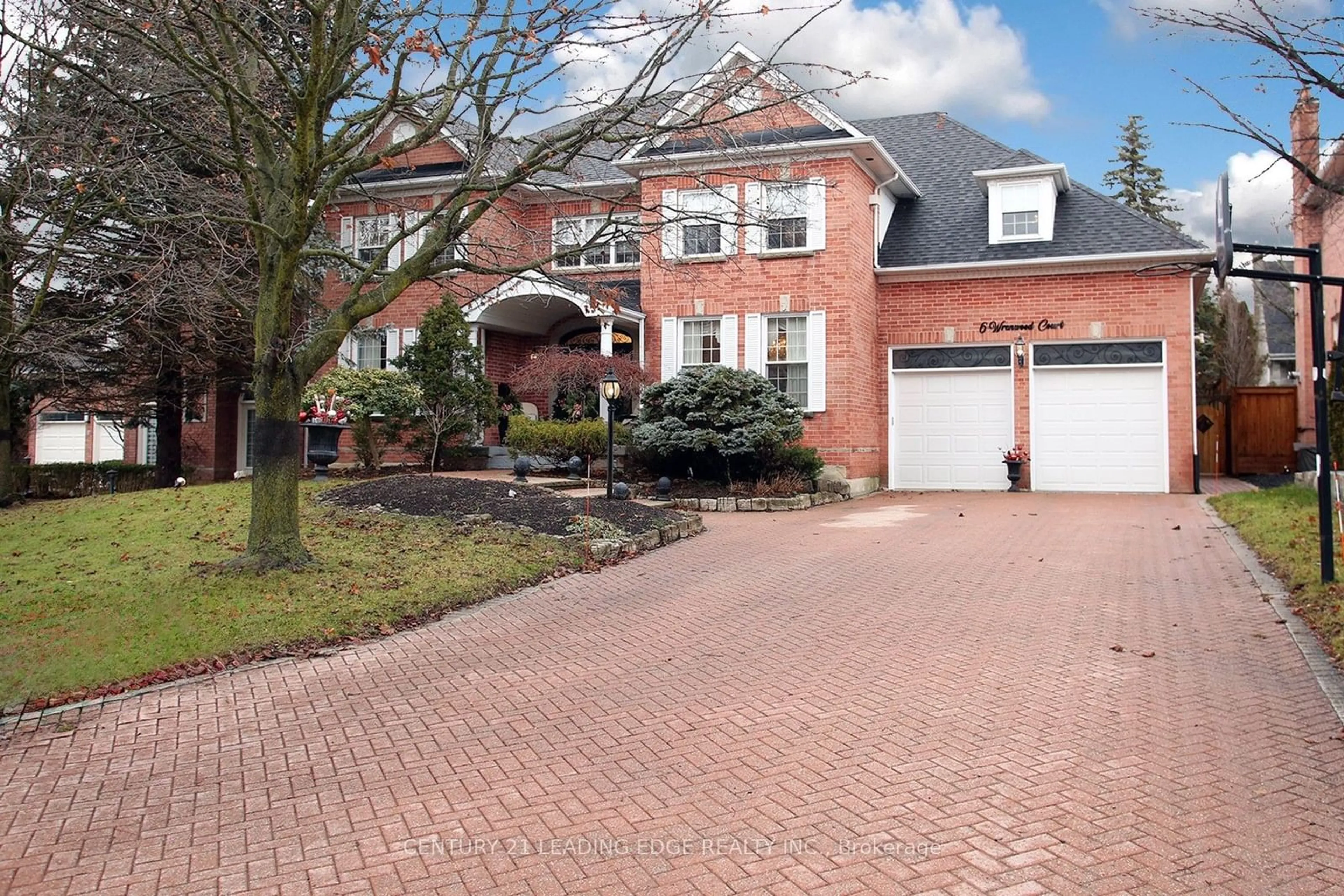 Home with brick exterior material, street for 6 WRENWOOD Crt, Markham Ontario L3R 6H6