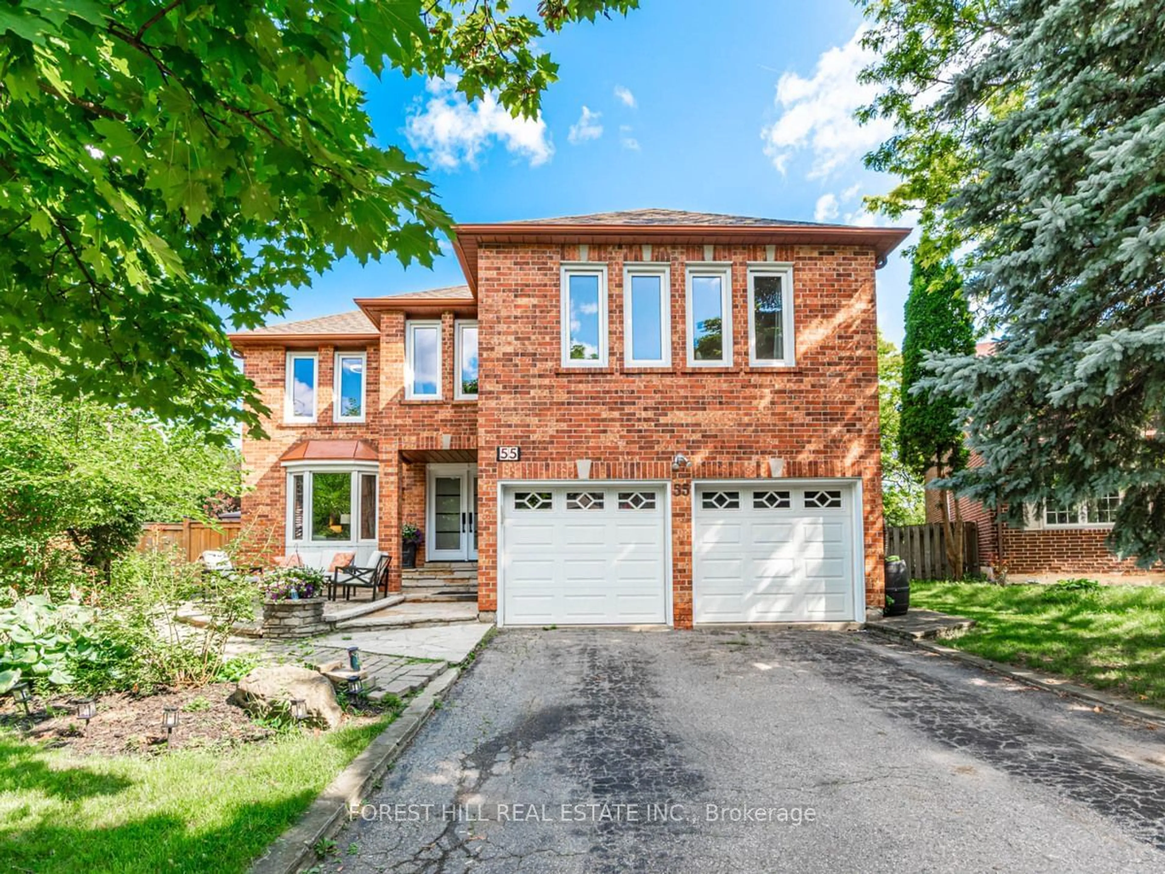 Home with brick exterior material, street for 55 Stacey Cres, Markham Ontario L3T 6Z7