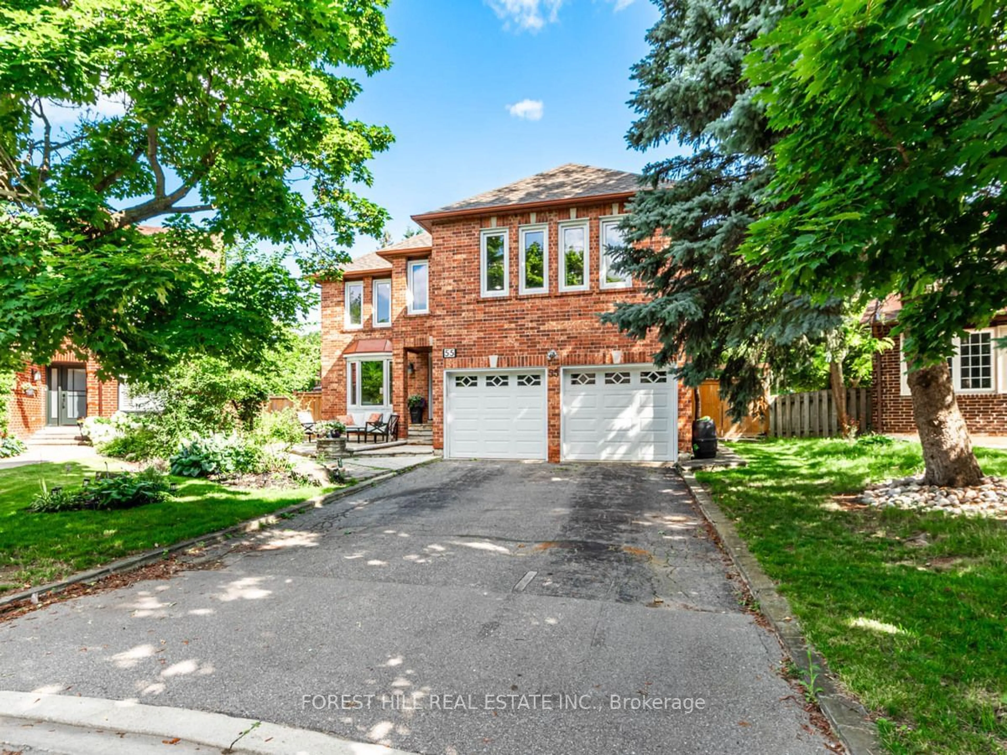 Home with brick exterior material, street for 55 Stacey Cres, Markham Ontario L3T 6Z7