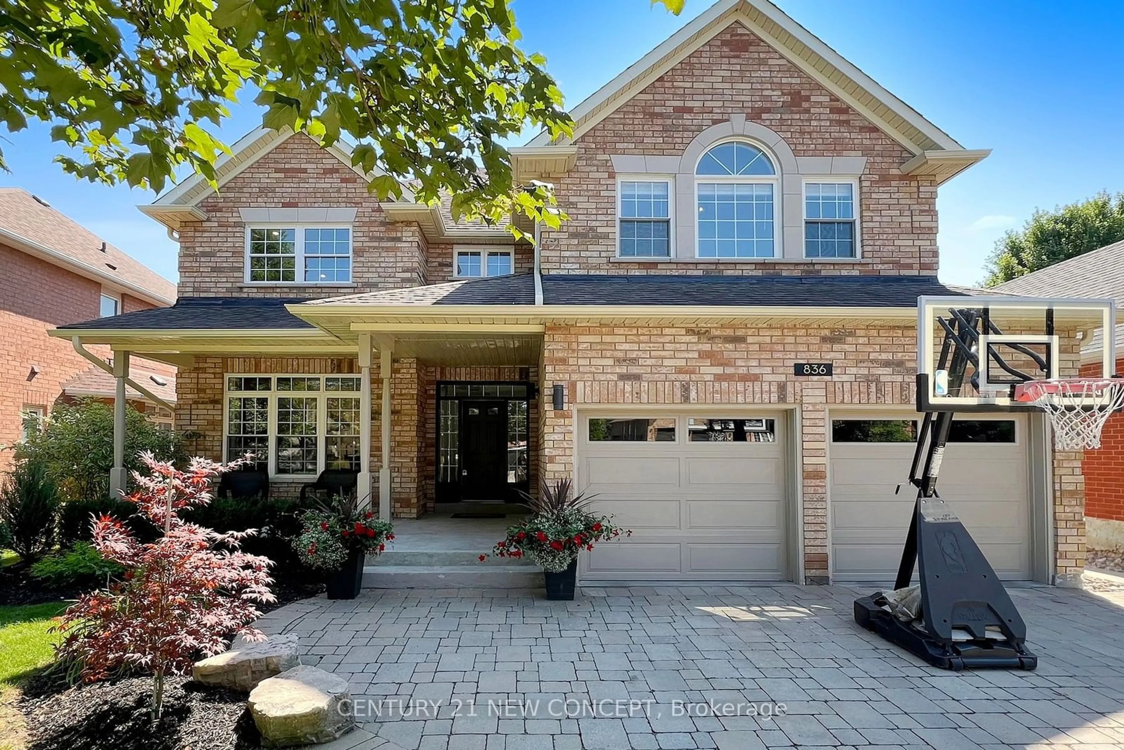 Home with brick exterior material, street for 836 Shadrach Dr, Newmarket Ontario L3X 2H2