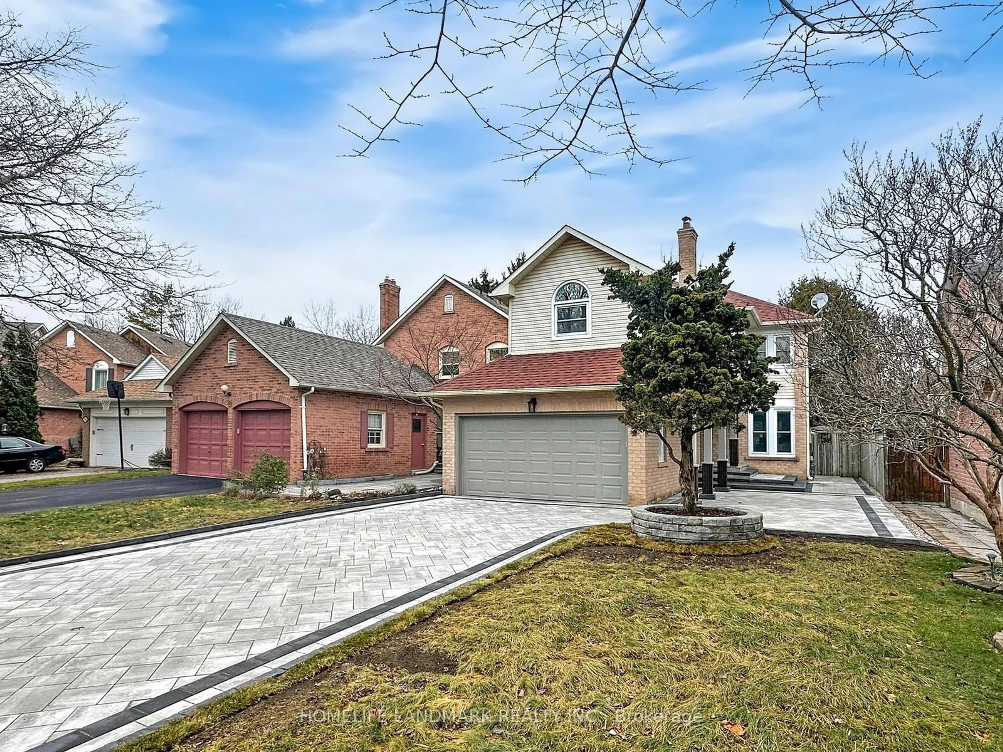 Home with brick exterior material, street for 38 Juniper Cres, Markham Ontario L3R 3Z7