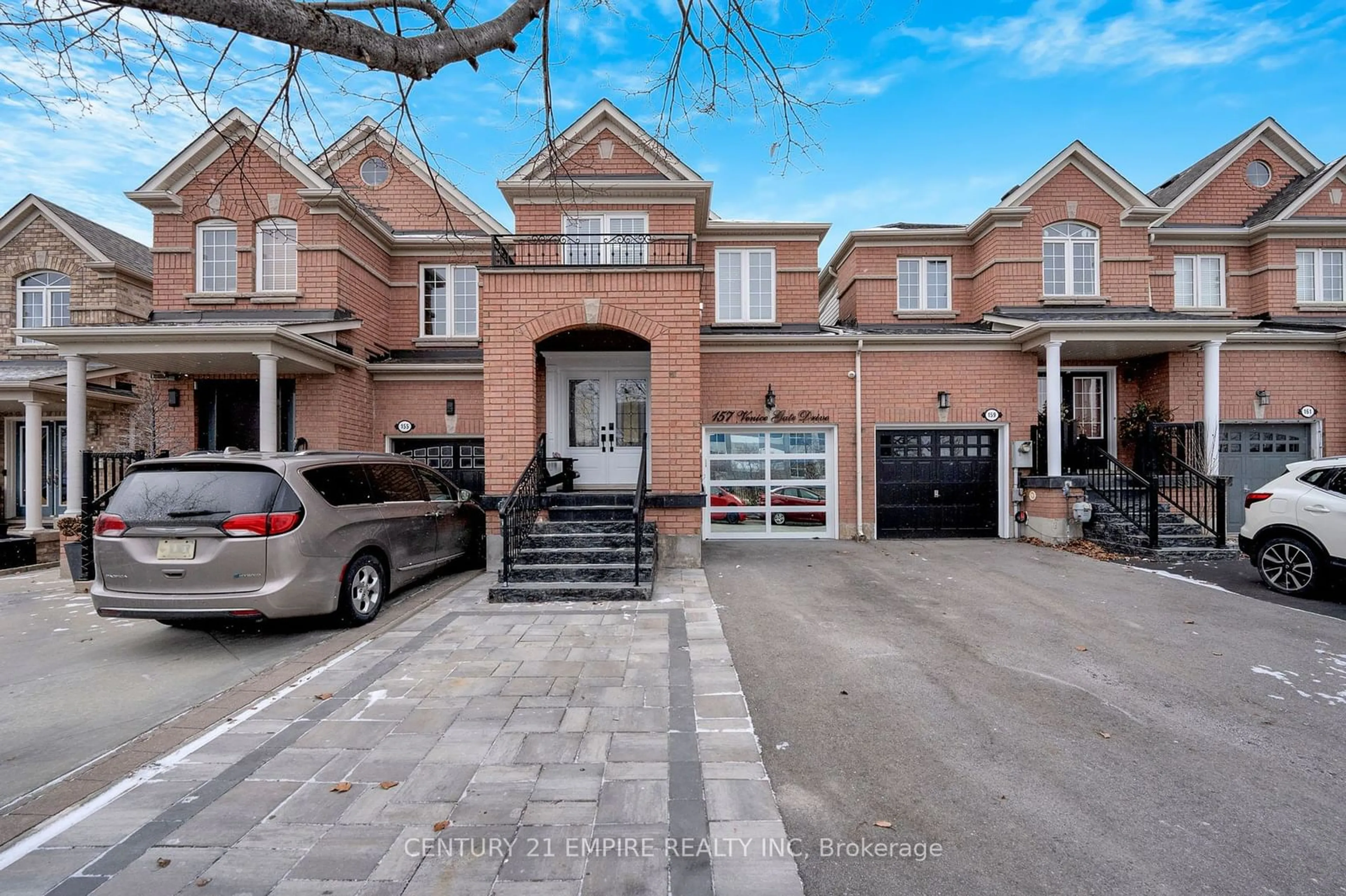 Home with brick exterior material, street for 157 Venice Gate Dr, Vaughan Ontario L4H 0E9