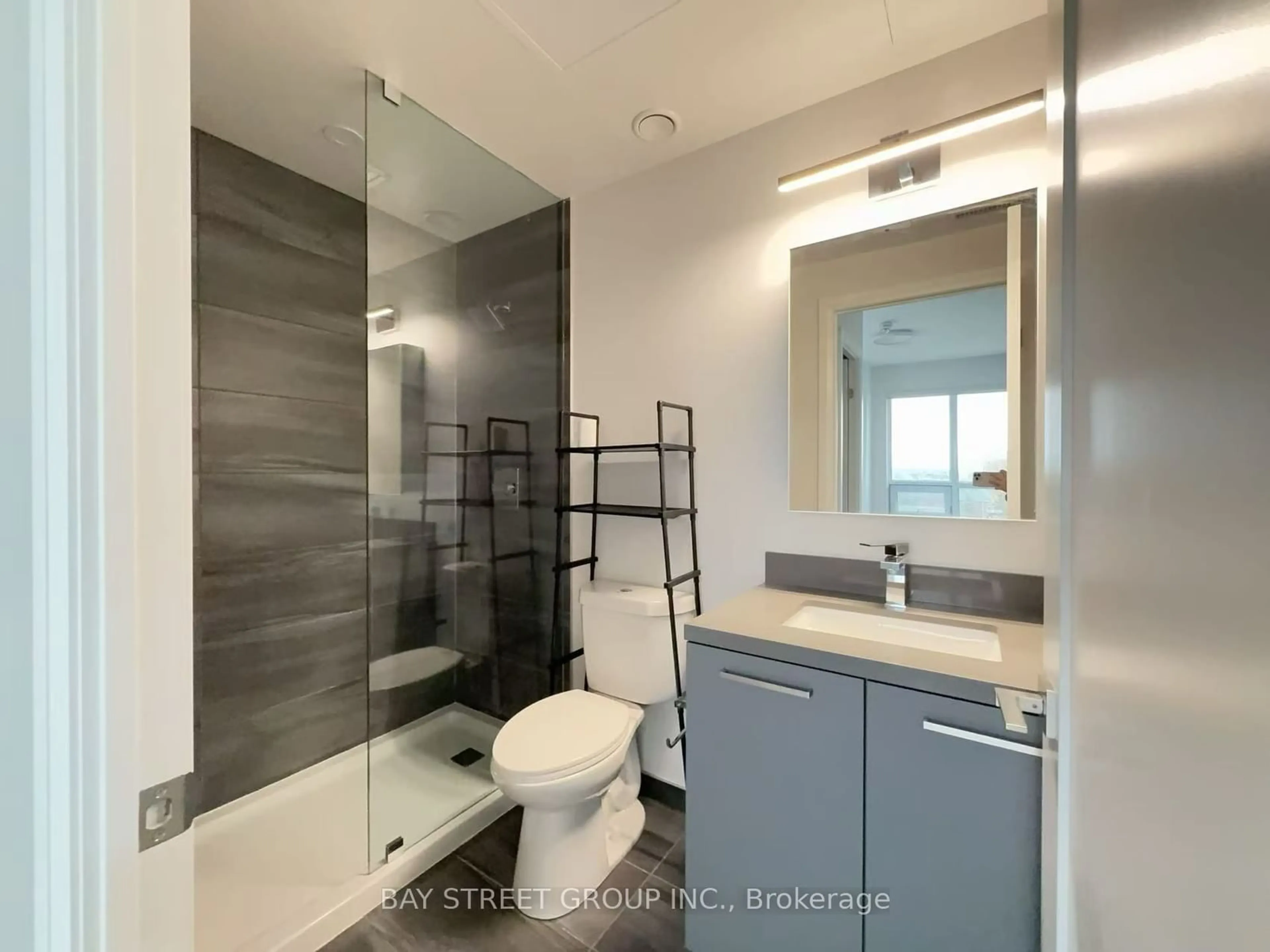 Contemporary bathroom, ceramic/tile floor for 38 Gandhi Lane #602, Markham Ontario L3T 0G8