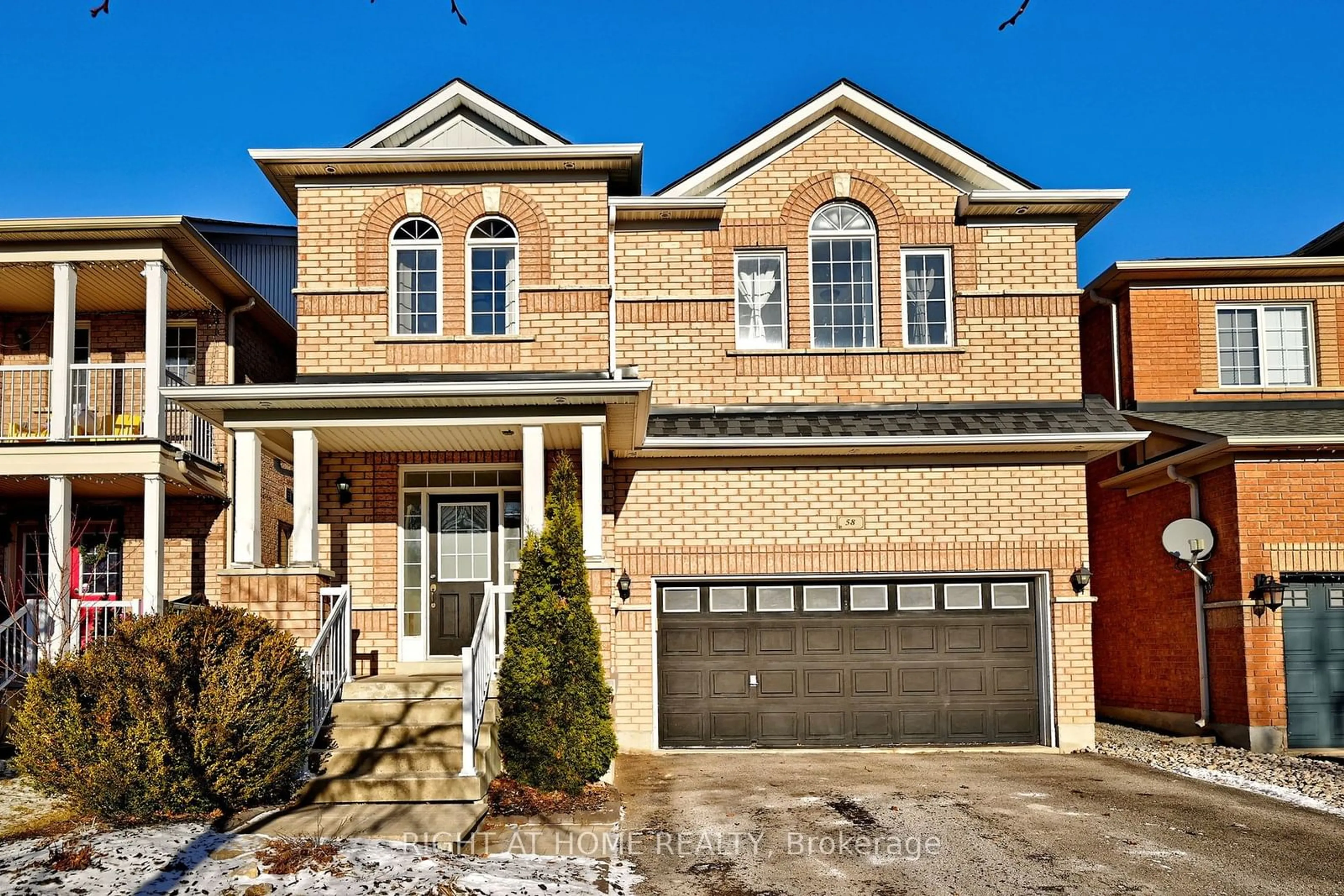 Home with brick exterior material, street for 58 Valemount Way, Aurora Ontario L4G 7S3