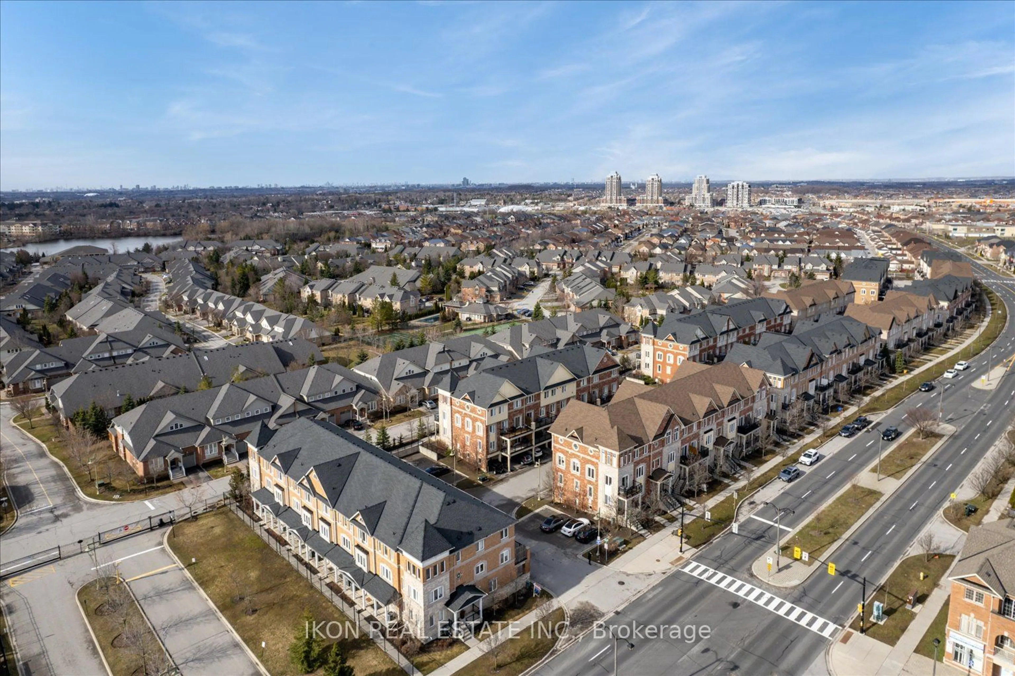 A pic from outside/outdoor area/front of a property/back of a property/a pic from drone, city buildings view from balcony for 2245 Bur Oak Ave #86, Markham Ontario L6E 0C2