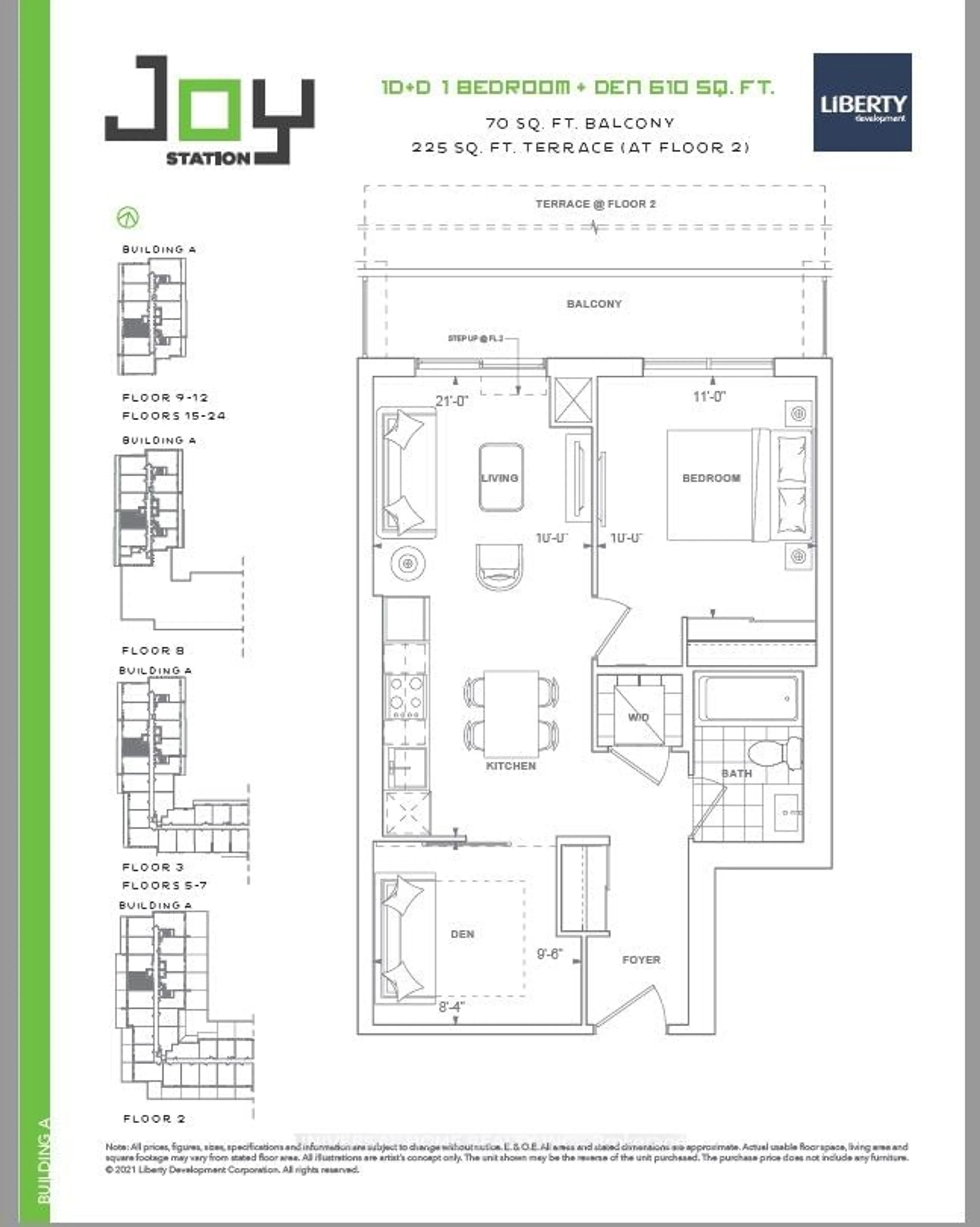 Floor plan for 9763 Markham Road #534, Markham Ontario L6E 0H8