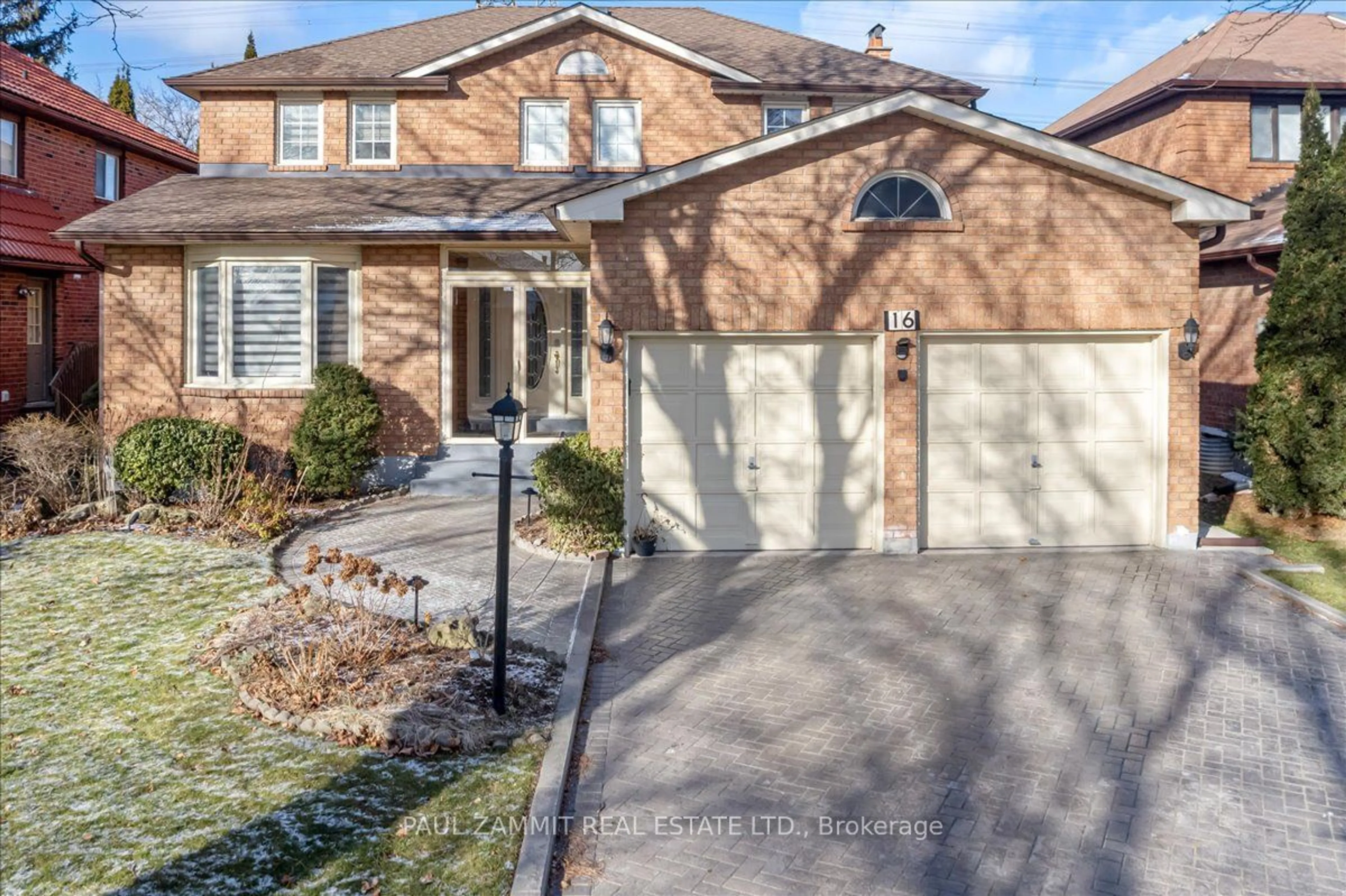 Home with brick exterior material, street for 16 Parklawn Cres, Markham Ontario L3T 6X1