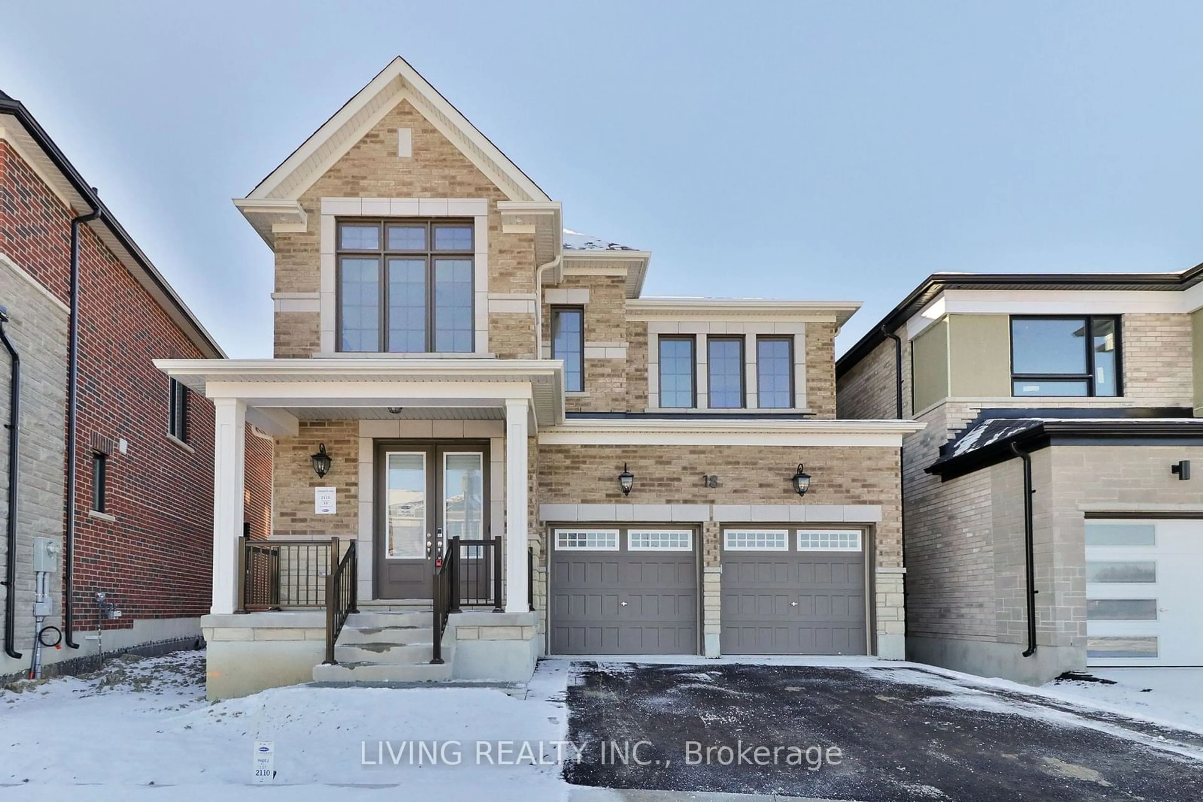 Home with brick exterior material, street for 18 Berczy Manor Cres, Markham Ontario L6C 3M2