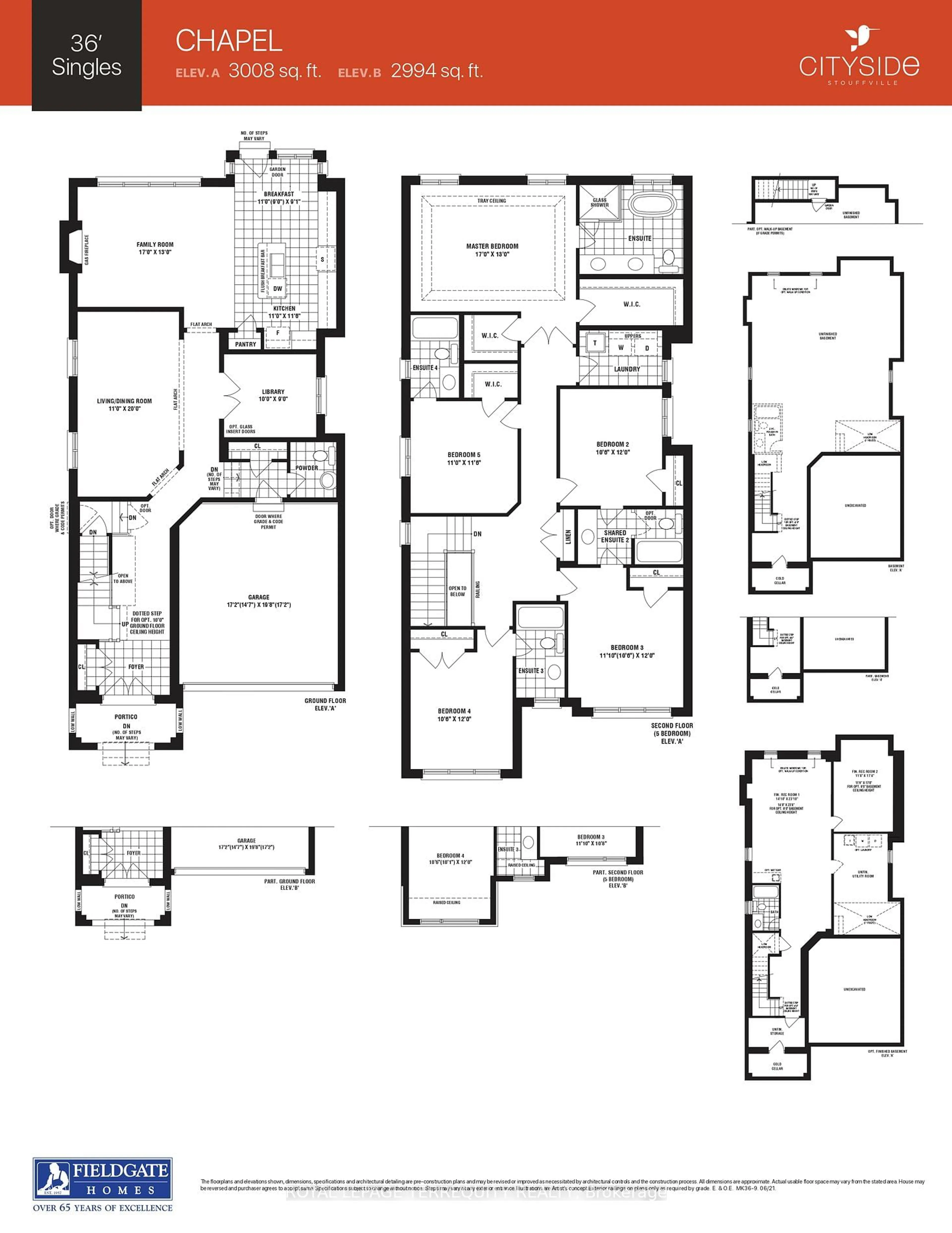 Floor plan for 297 Wesmina Ave, Whitchurch-Stouffville Ontario L4A 5C2