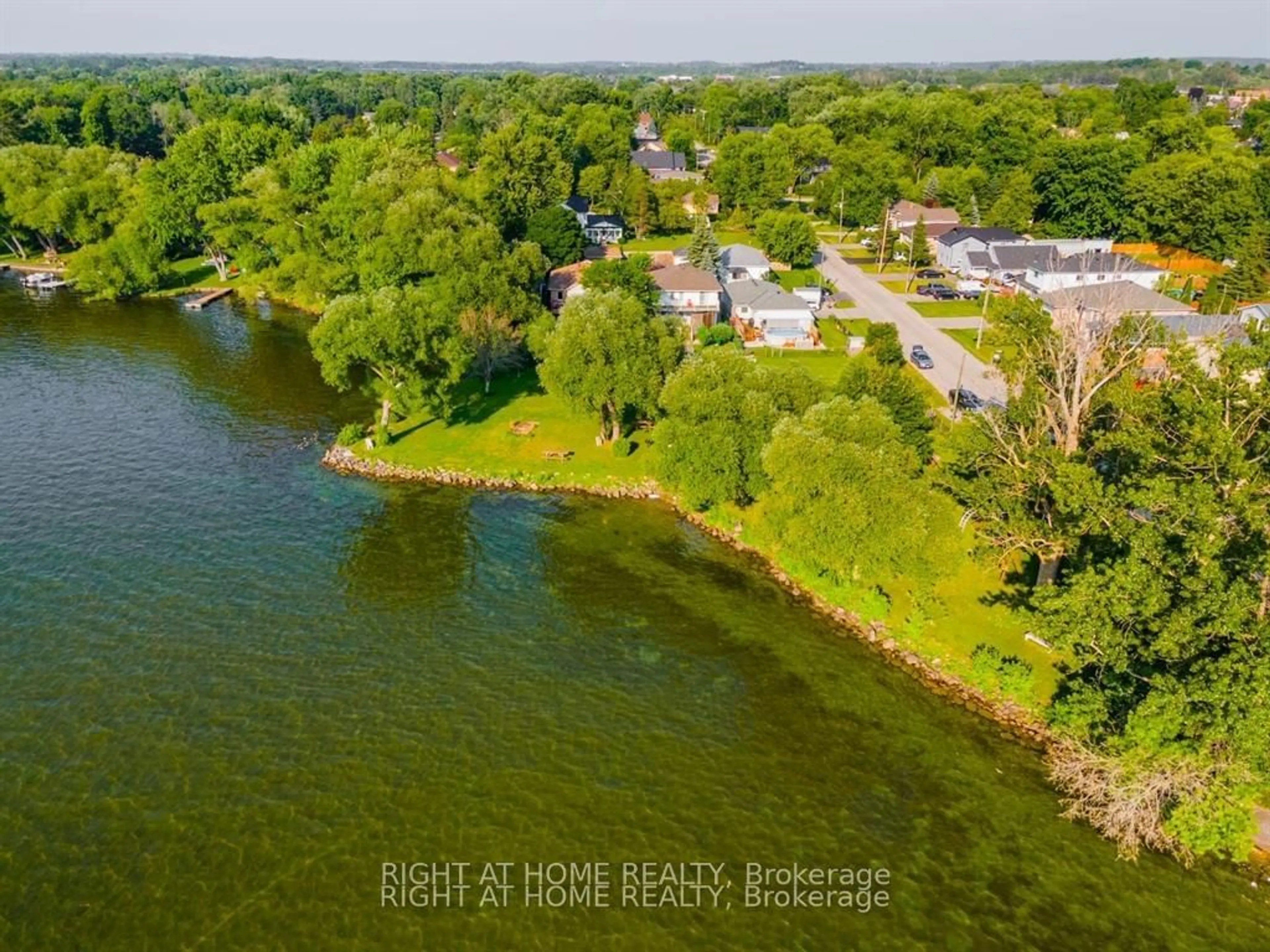 A pic from outside/outdoor area/front of a property/back of a property/a pic from drone, water/lake/river/ocean view for 208 Bayview Ave, Georgina Ontario L4P 2T2