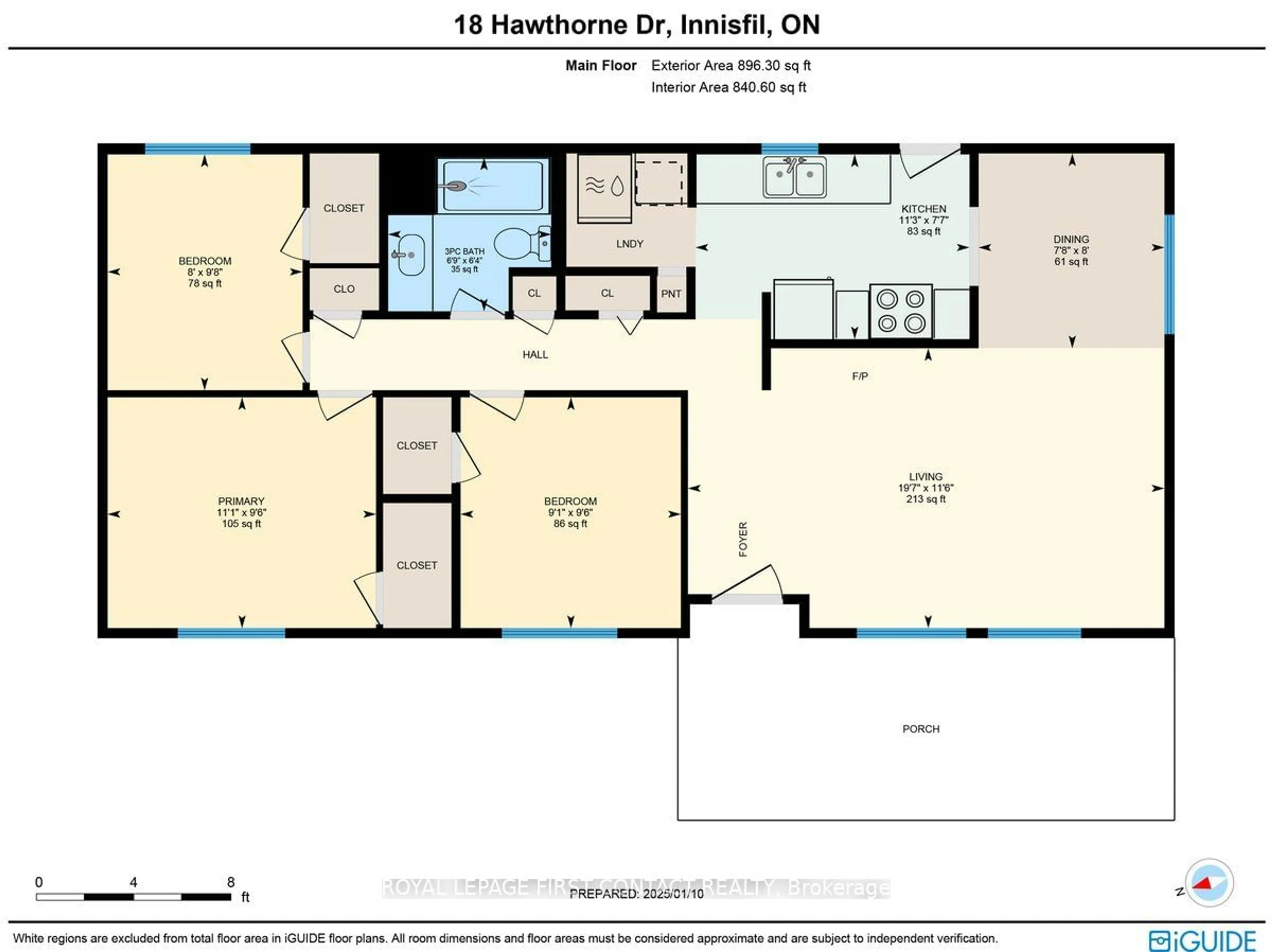 Floor plan for 18 Hawthorne Dr, Innisfil Ontario L9S 1P7