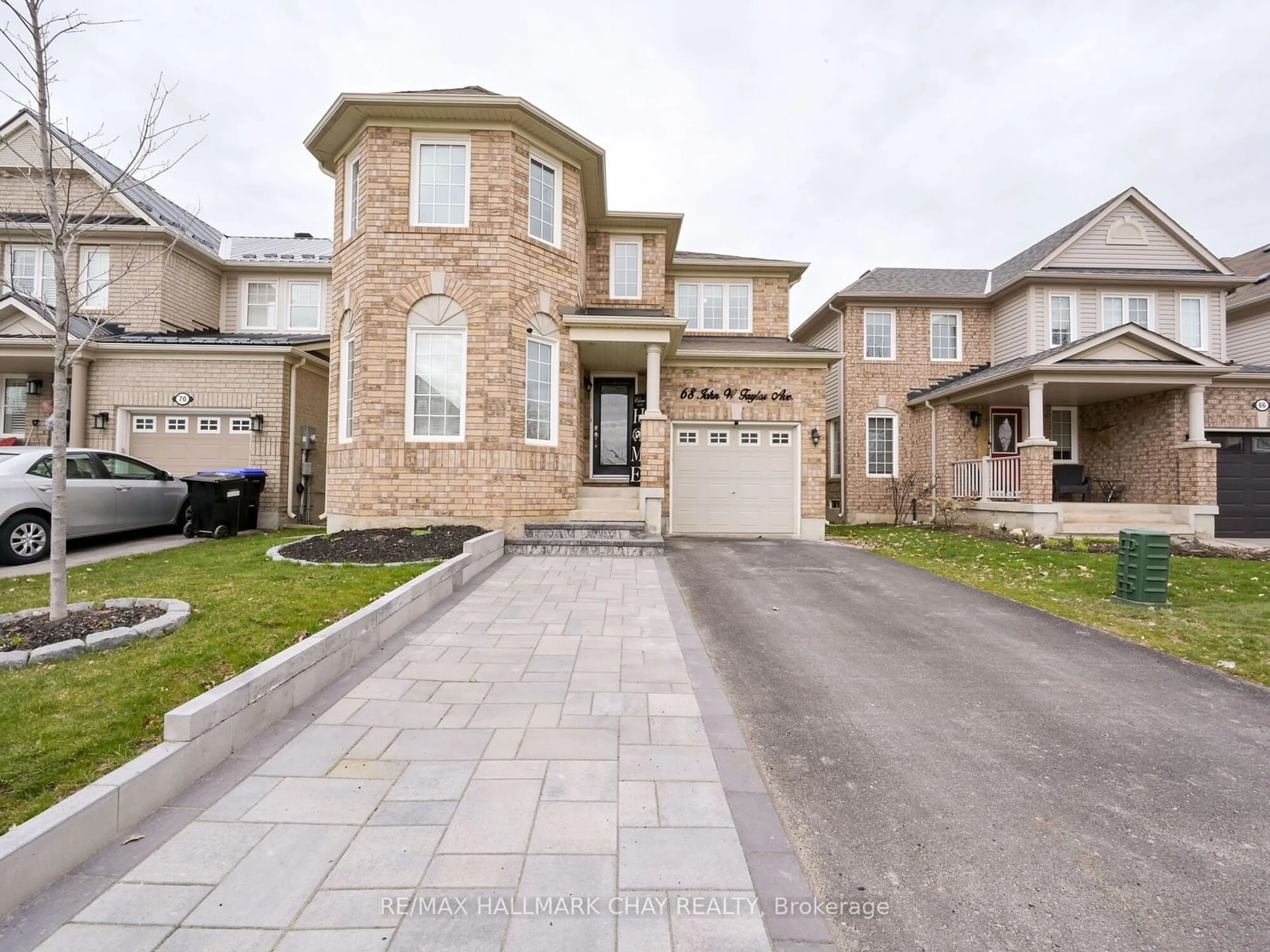 Home with brick exterior material, street for 68 John W Taylor Ave, New Tecumseth Ontario L9R 0B5