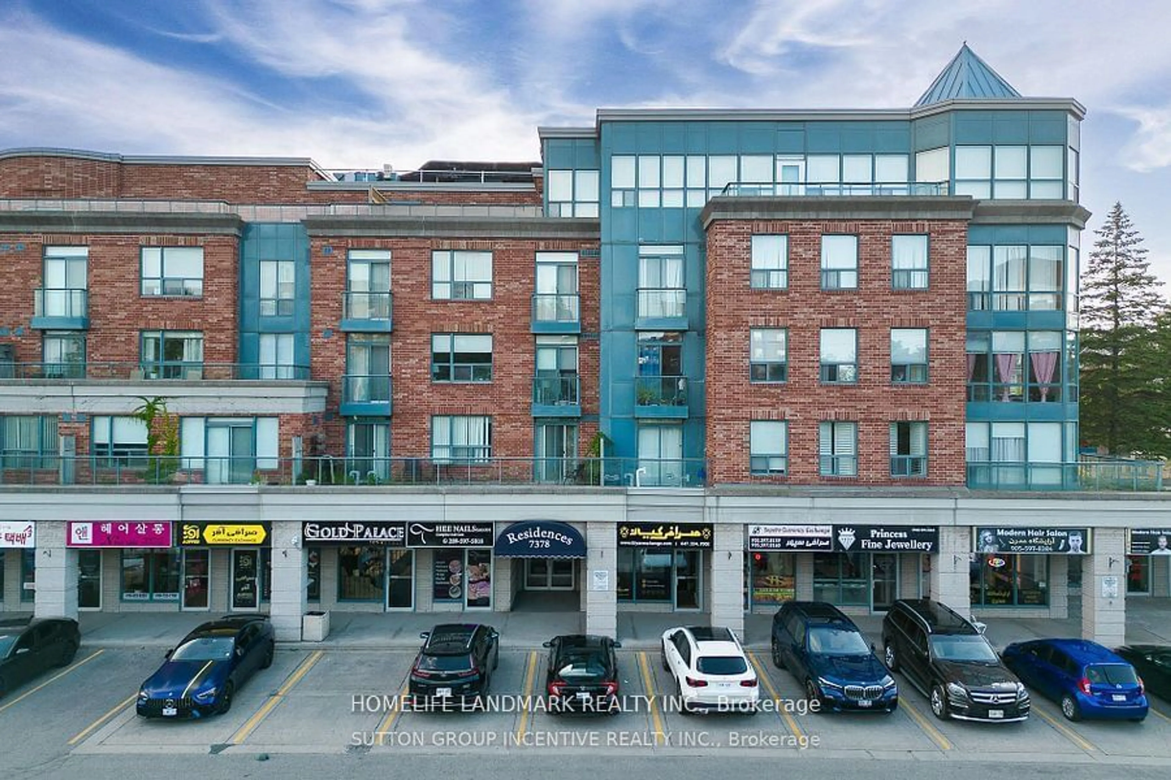 A pic from outside/outdoor area/front of a property/back of a property/a pic from drone, building for 7378 Yonge St #303, Vaughan Ontario L4J 8J1