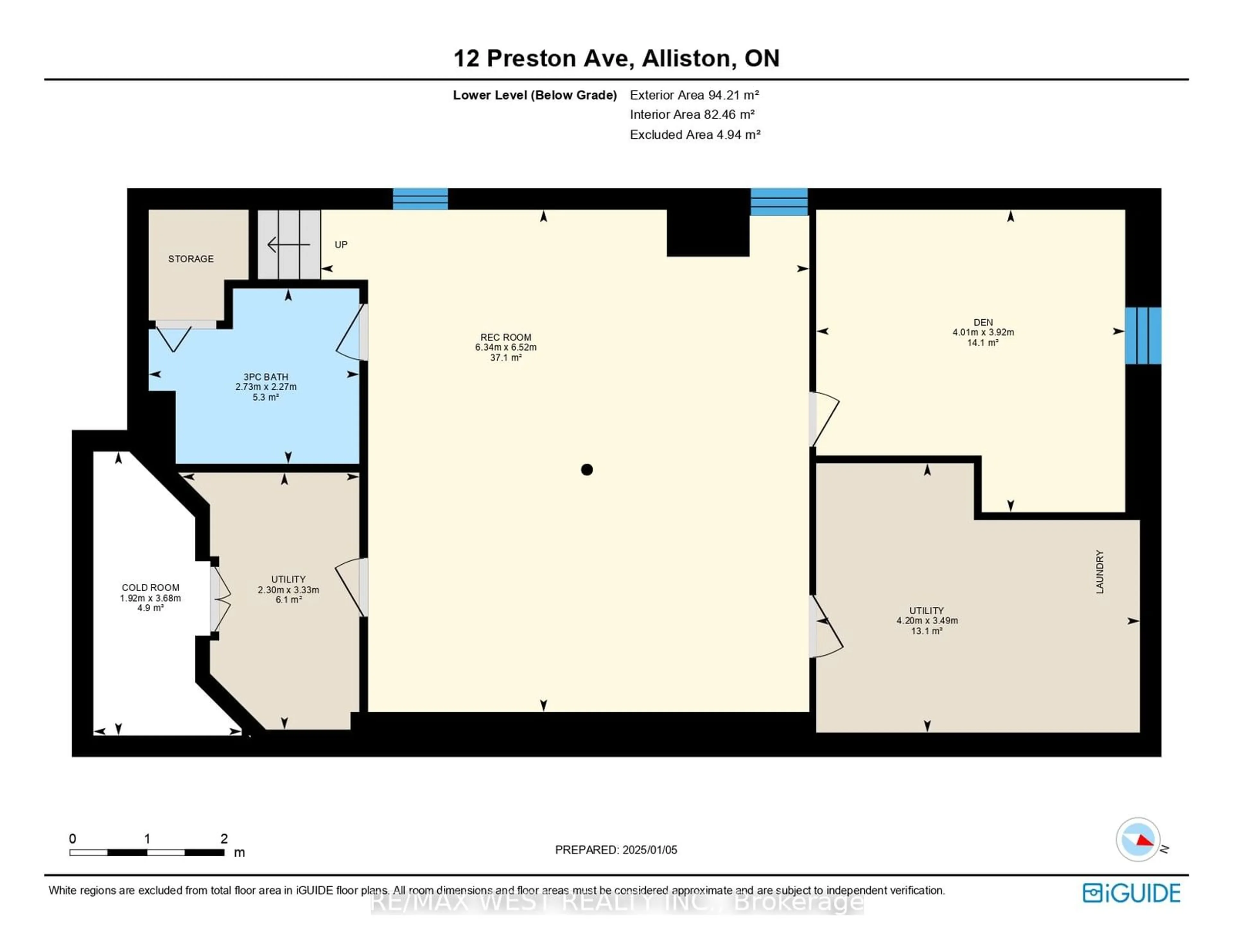 Floor plan for 12 Preston Ave, New Tecumseth Ontario L9R 1Y6