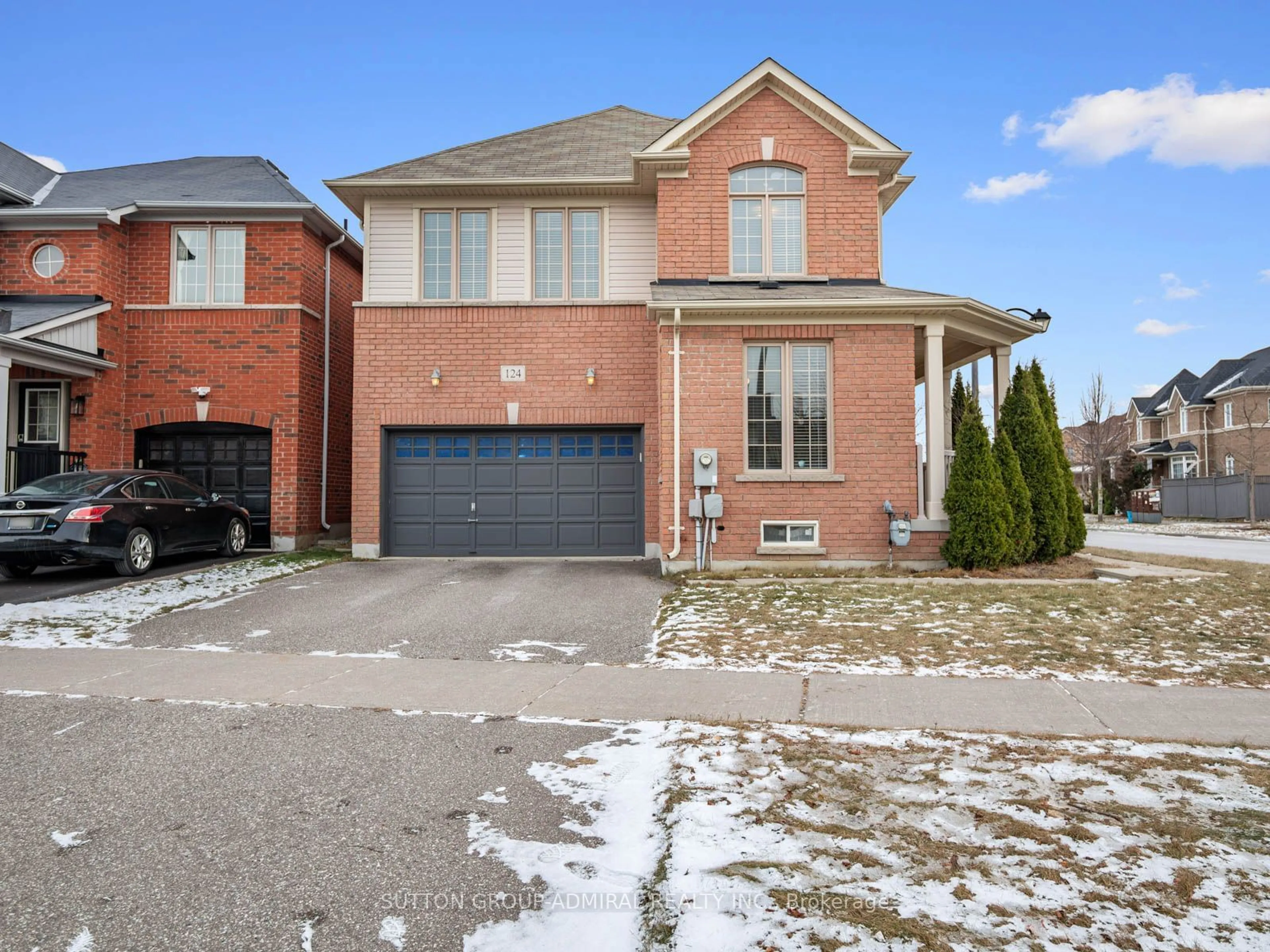 Home with brick exterior material, street for 124 Evershot Cres, Markham Ontario L6E 2C4