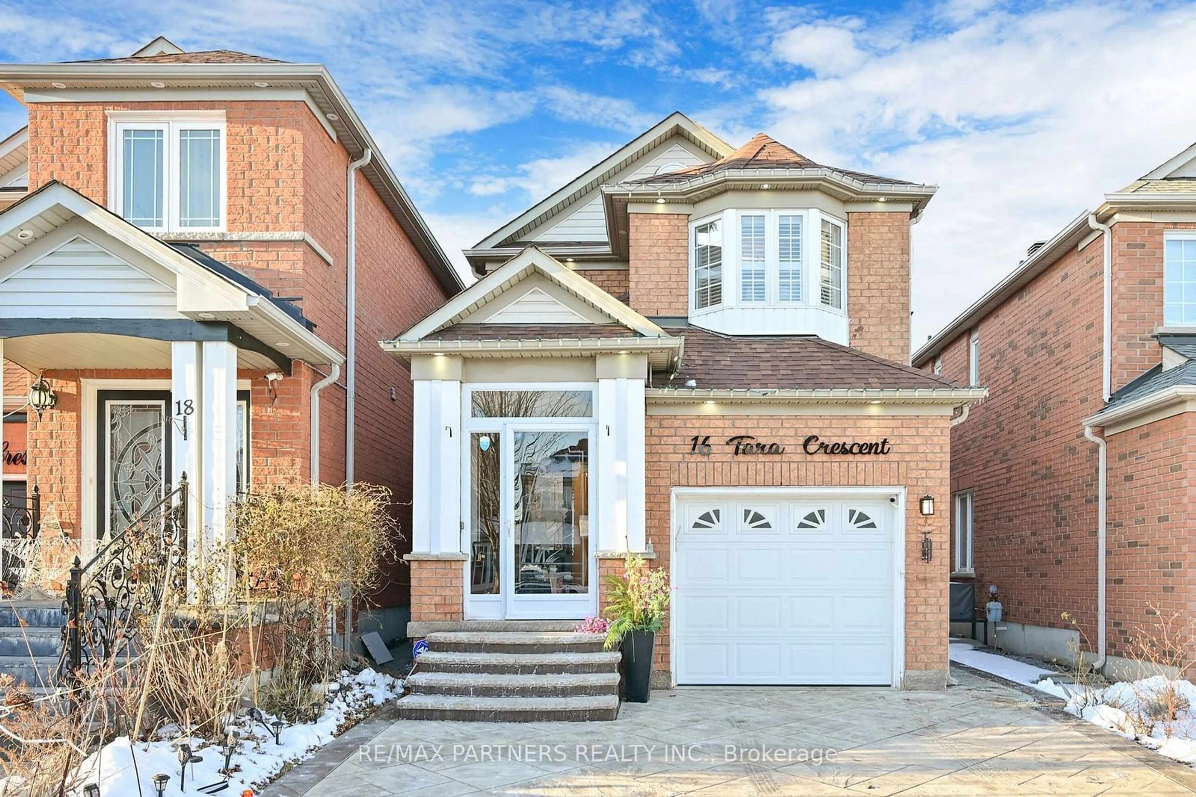 Home with brick exterior material, street for 16 Tara Cres, Markham Ontario L3S 4S7