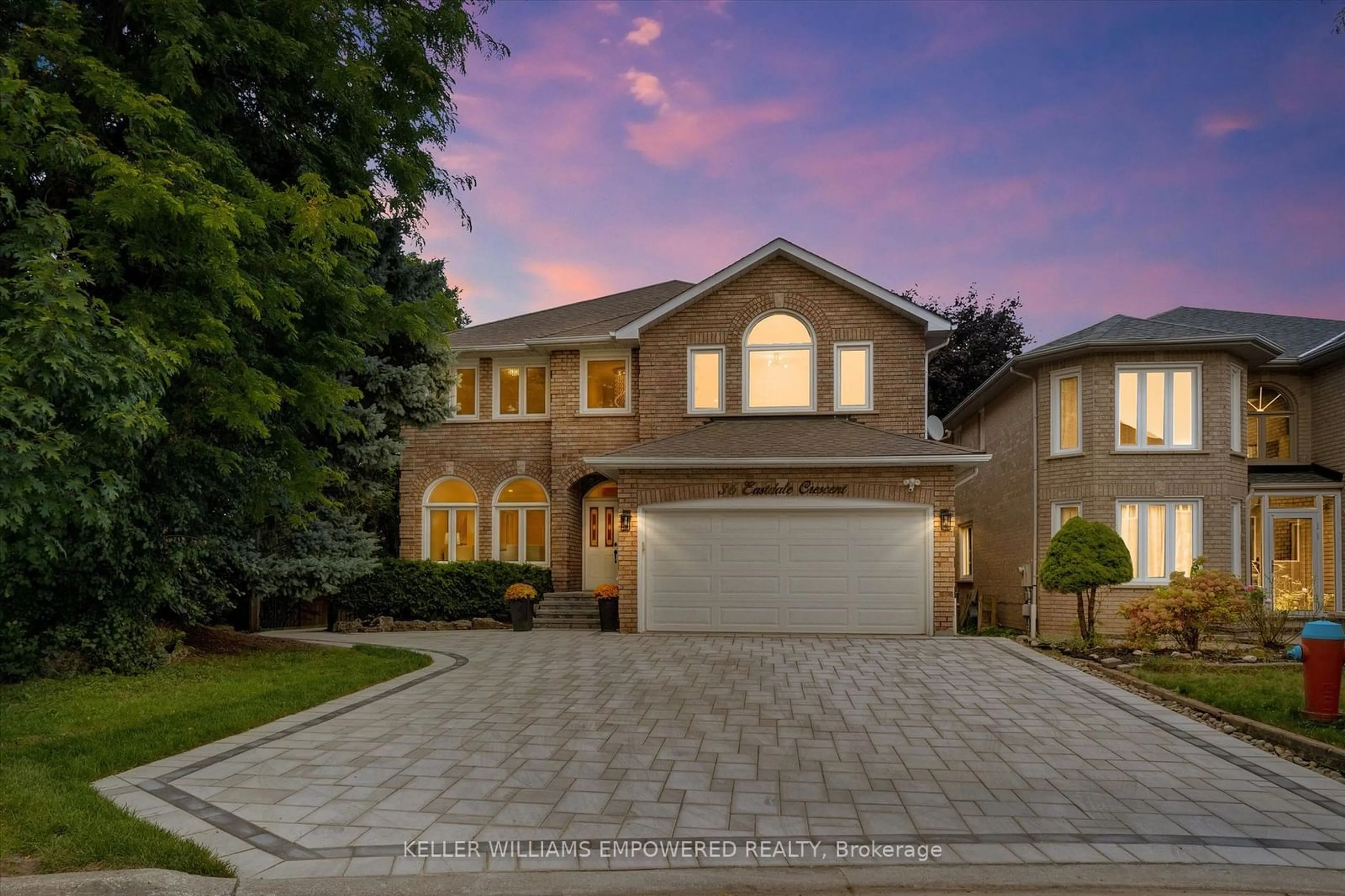 Home with brick exterior material, street for 36 Eastdale Cres, Richmond Hill Ontario L4B 3E4