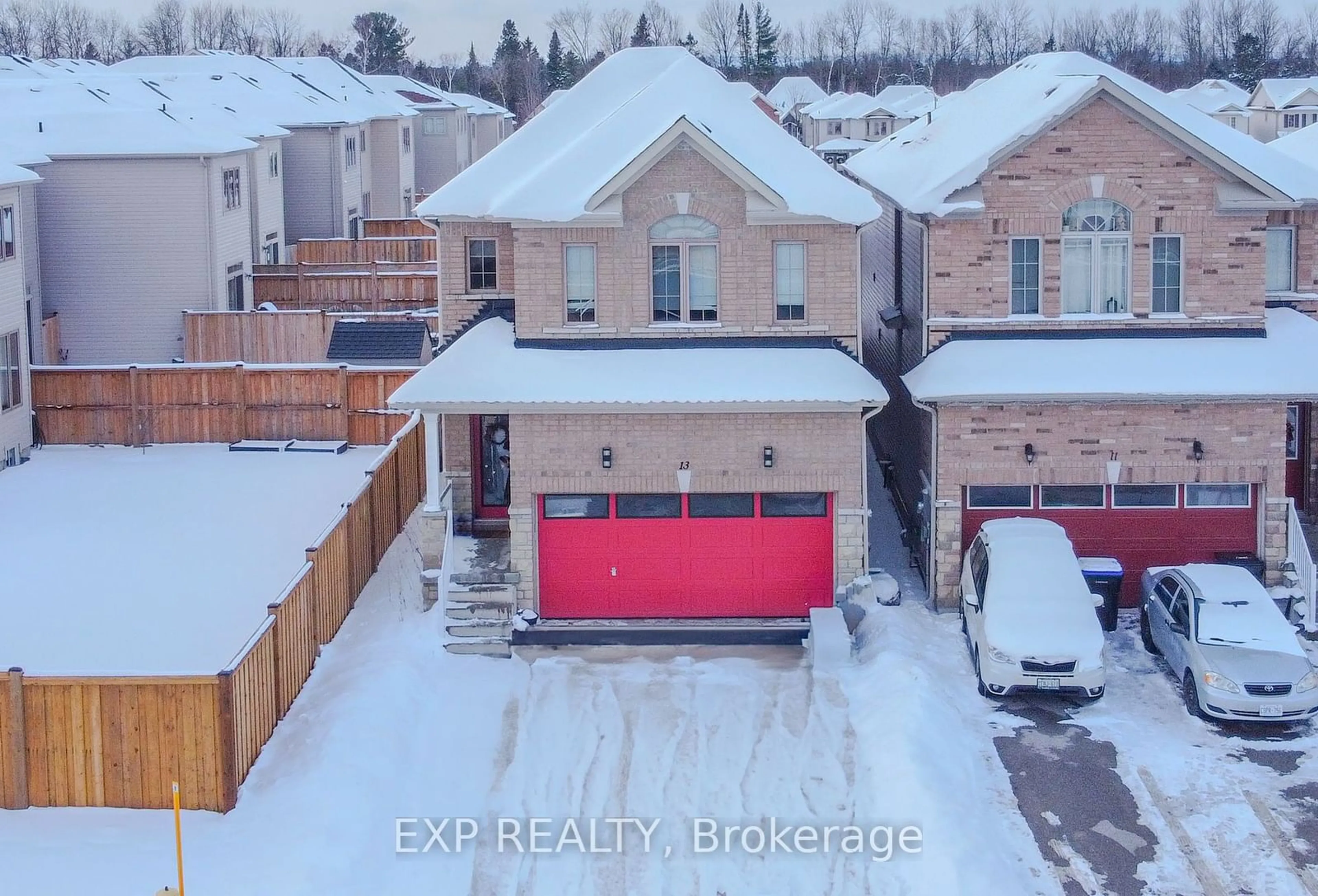 A pic from outside/outdoor area/front of a property/back of a property/a pic from drone, street for 13 Sasco Way, Essa Ontario L0M 1B4