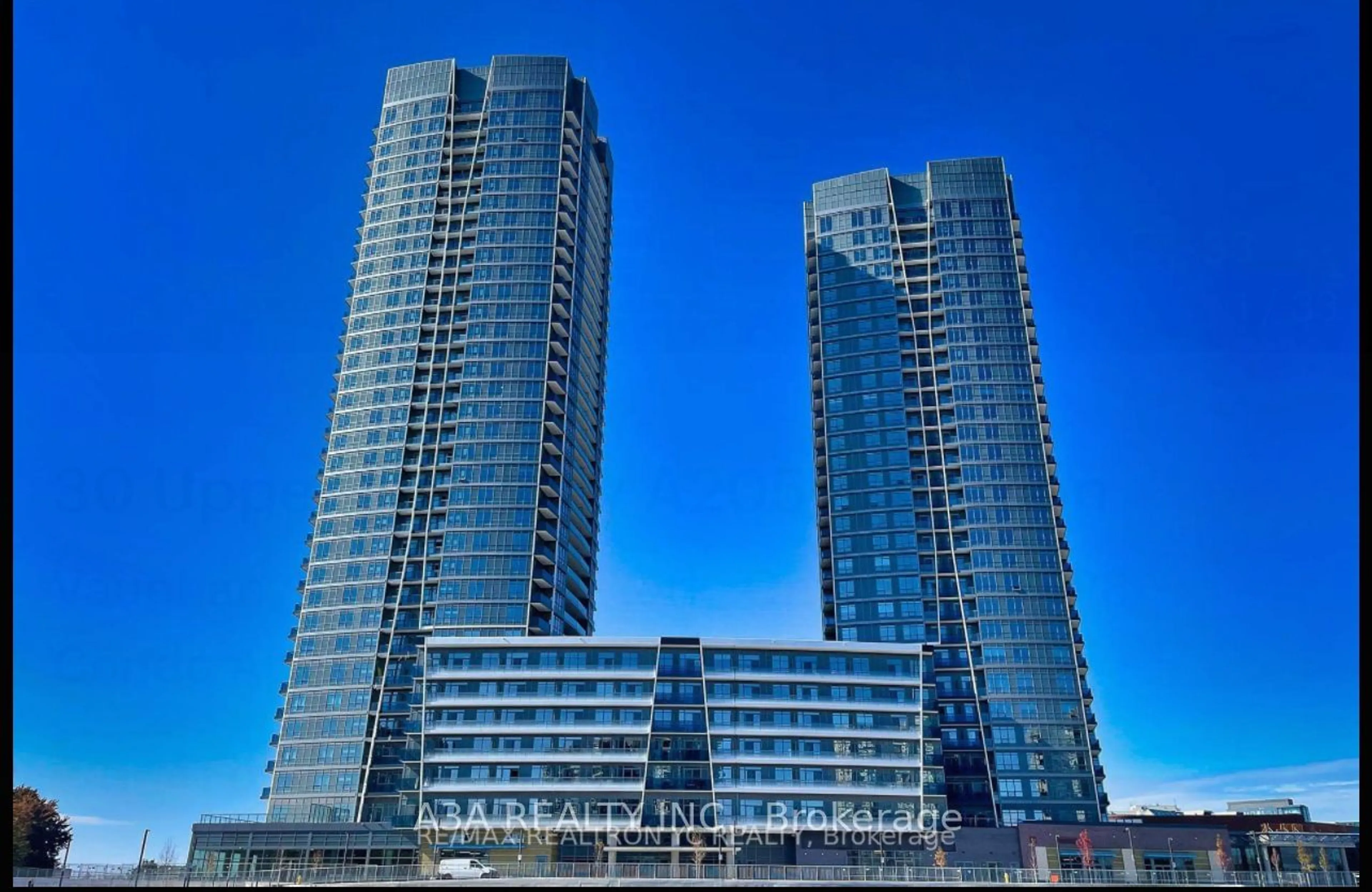 Balcony in the apartment, city buildings view from balcony for 50 Upper Mall Way #PH-01, Vaughan Ontario L4J 4P8